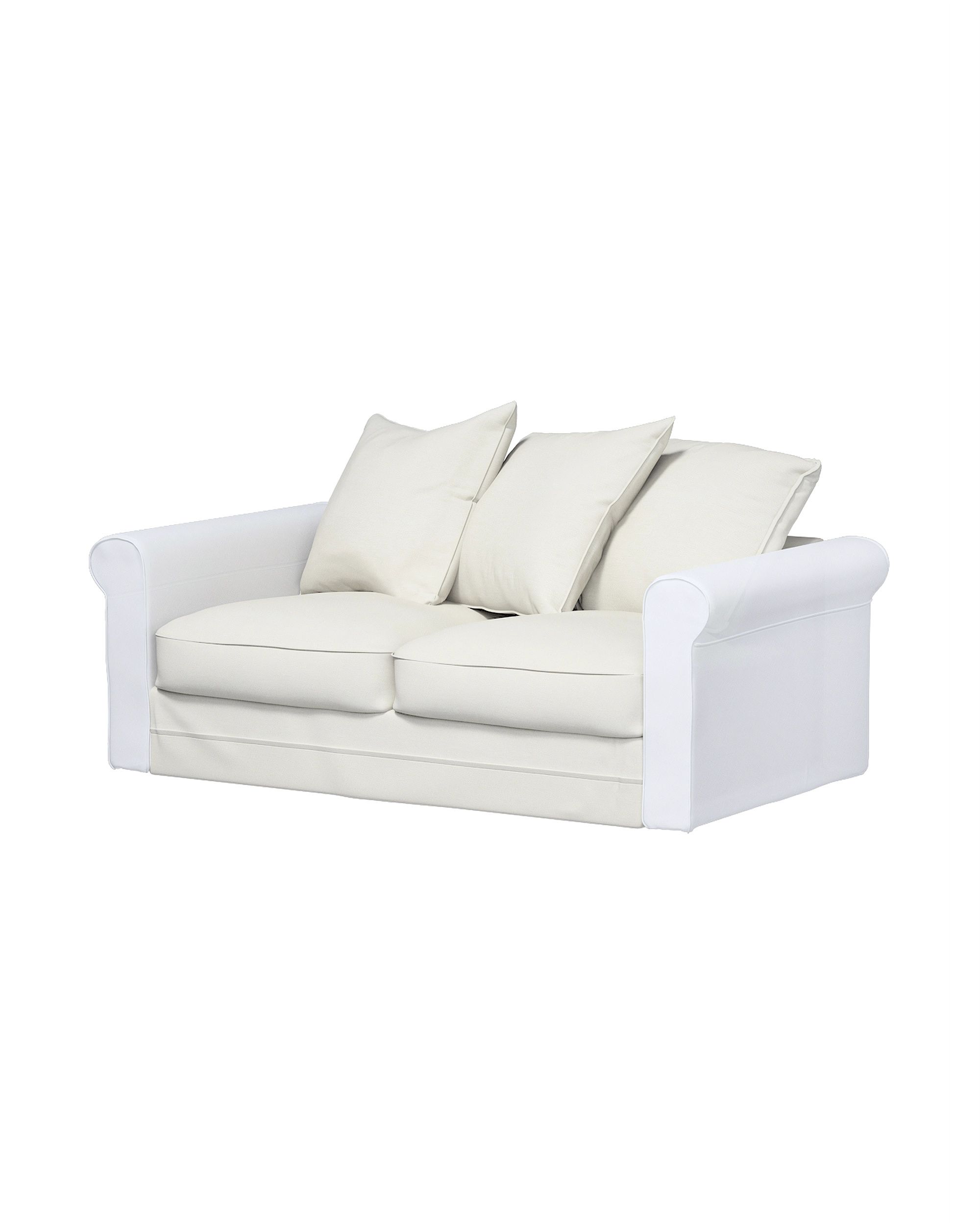 Bezug für Grönlid 2-Sitzer Sofaelement Farbe grau Stoff glänzend, strukturiert, samt