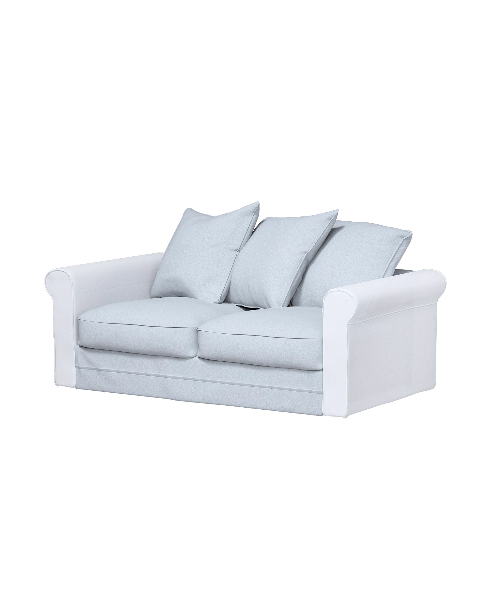 Bezug für Grönlid 2-Sitzer Sofaelement Farbe blau Stoff strukturiert