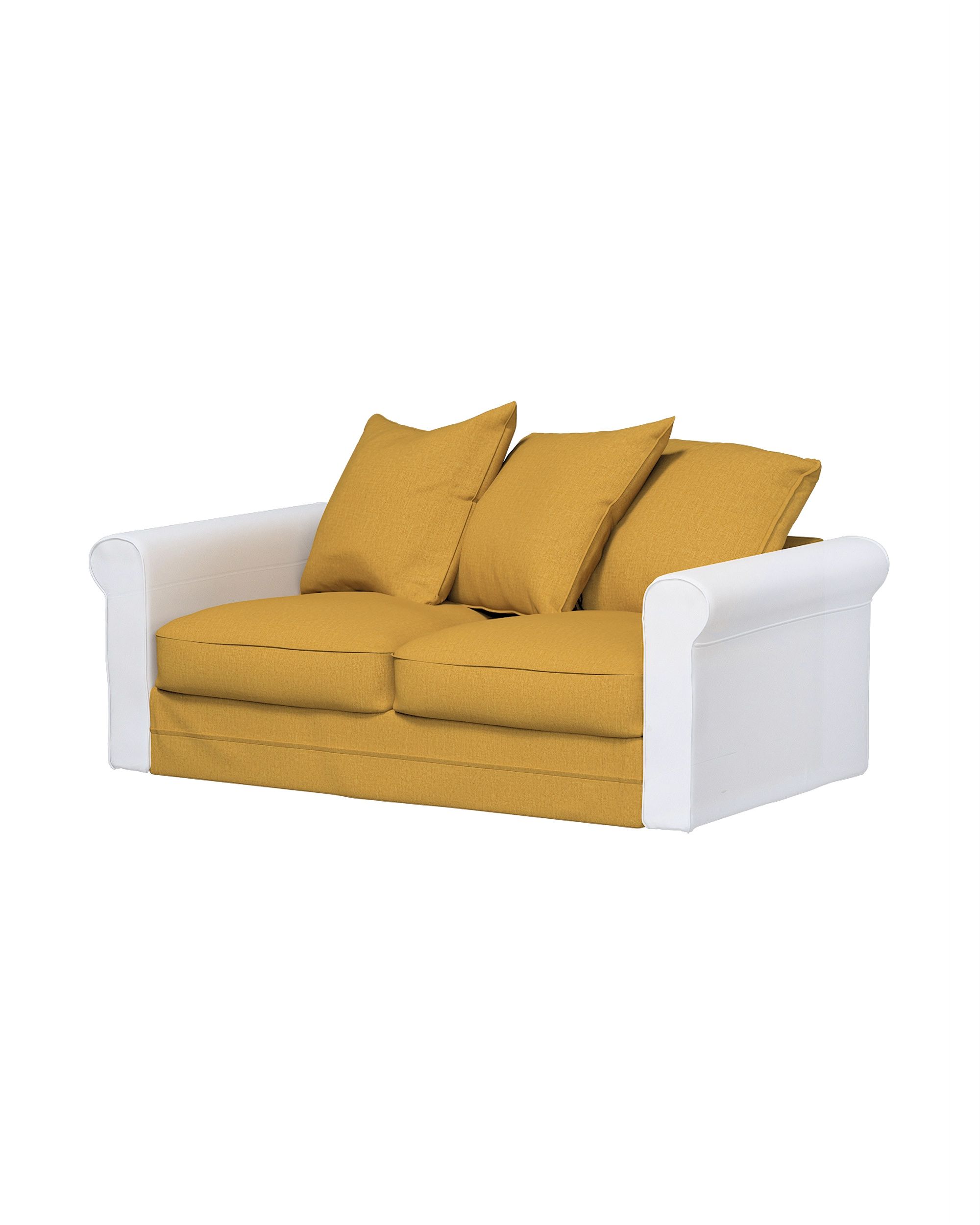 Bezug für Grönlid 2-Sitzer Sofaelement Farbe gelb Stoff strukturiert