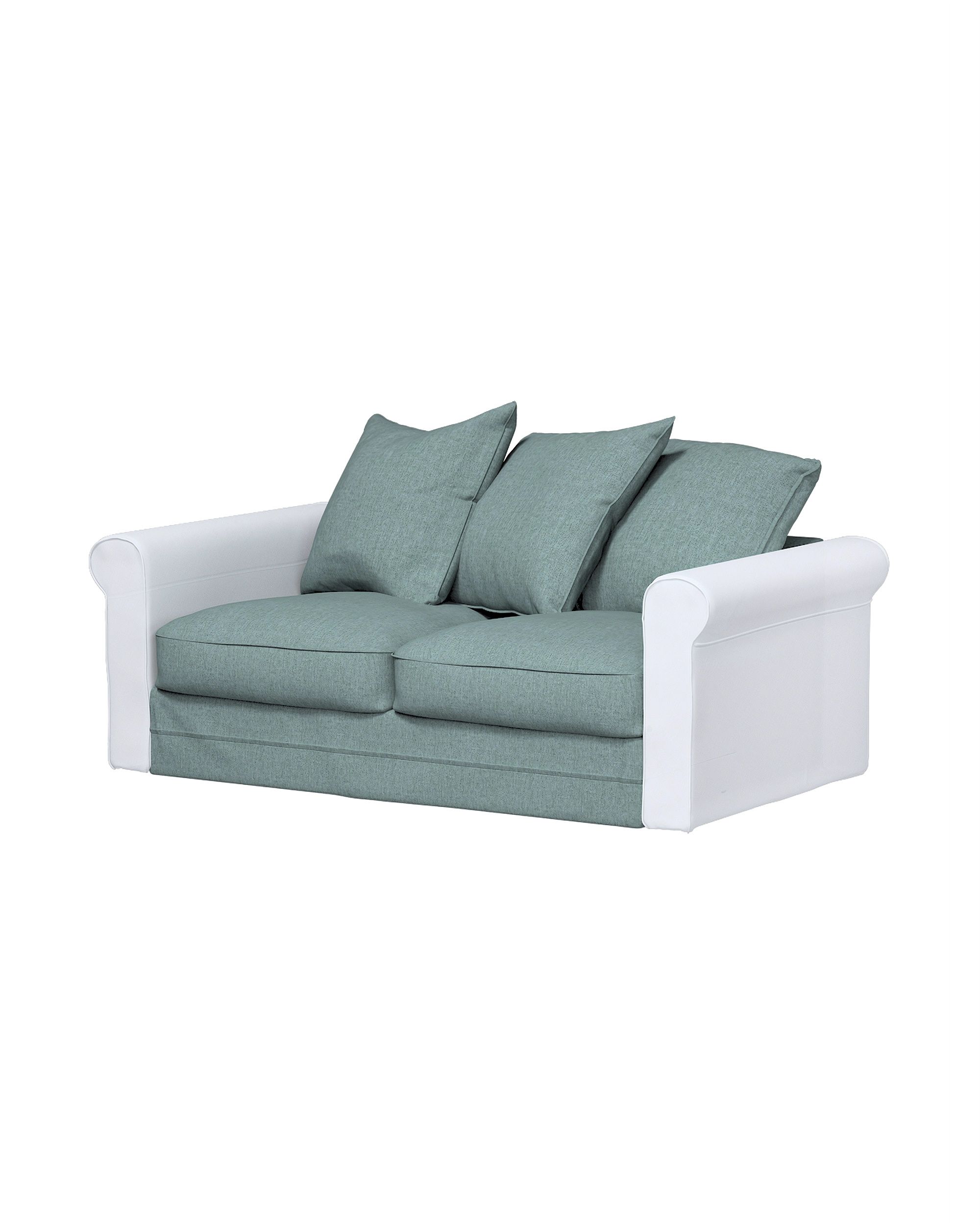 Bezug für Grönlid 2-Sitzer Sofaelement Farbe blau Stoff strukturiert