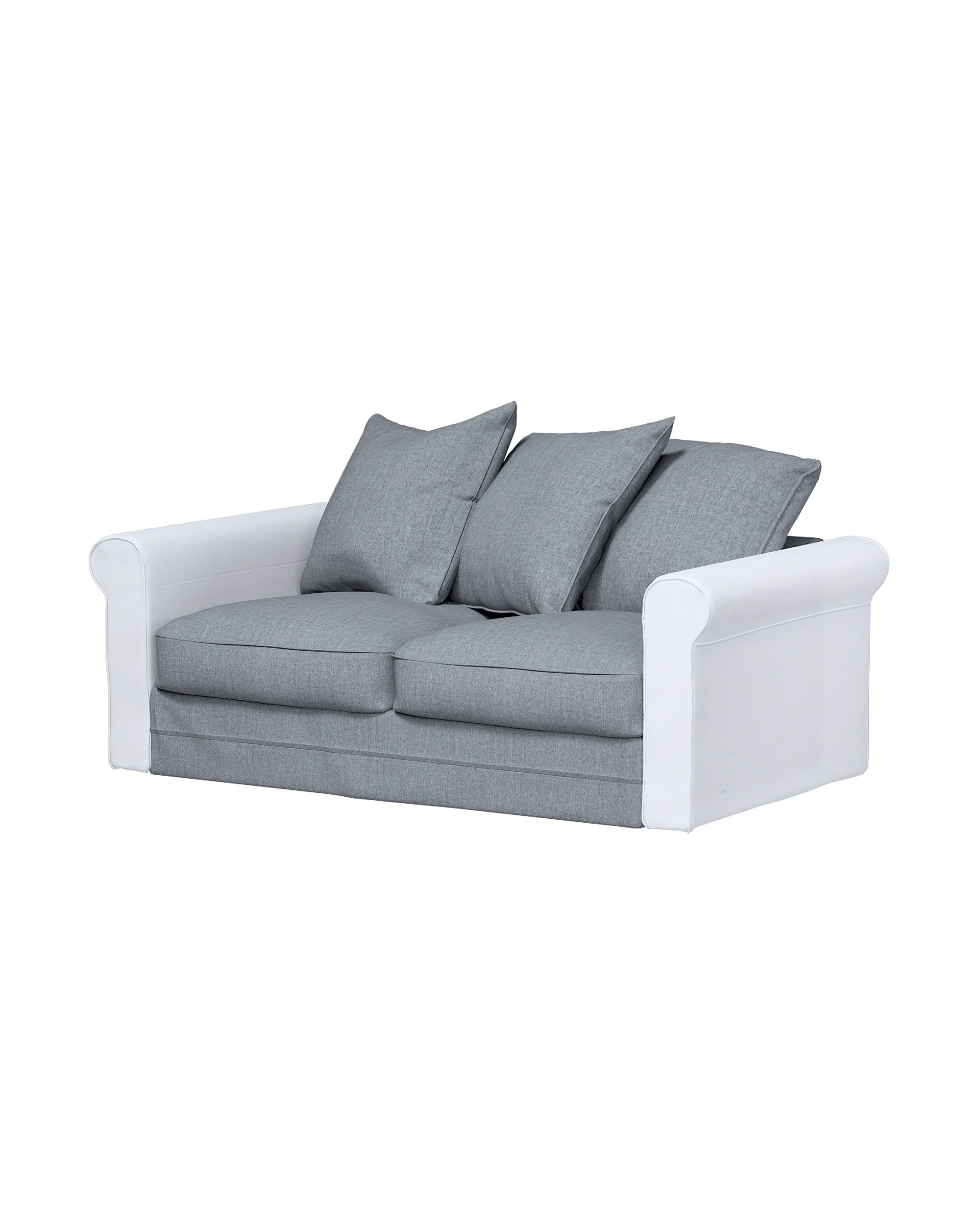 Bezug für Grönlid 2-Sitzer Sofaelement Farbe grau Stoff strukturiert