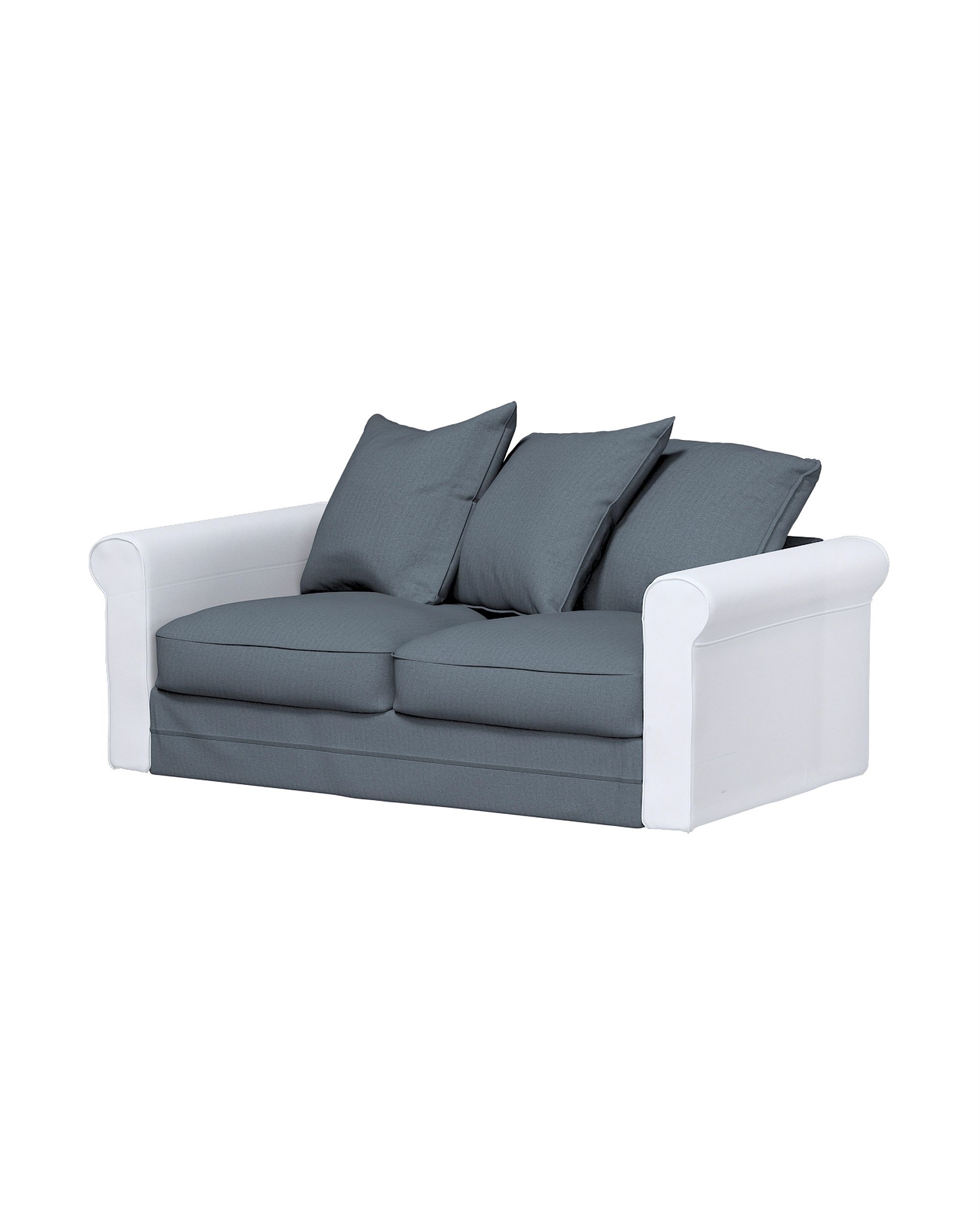 Bezug für Grönlid 2-Sitzer Sofaelement Farbe blau Stoff strukturiert