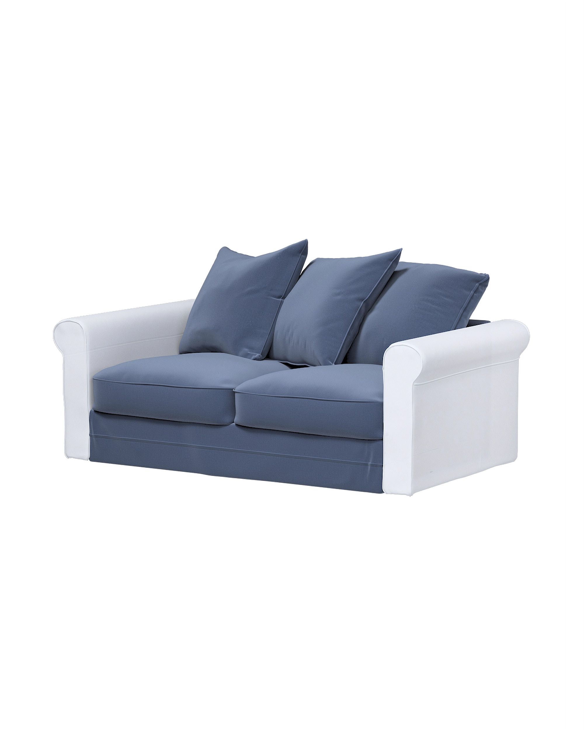 Bezug für Grönlid 2-Sitzer Sofaelement Farbe dunkelblau Stoff samt