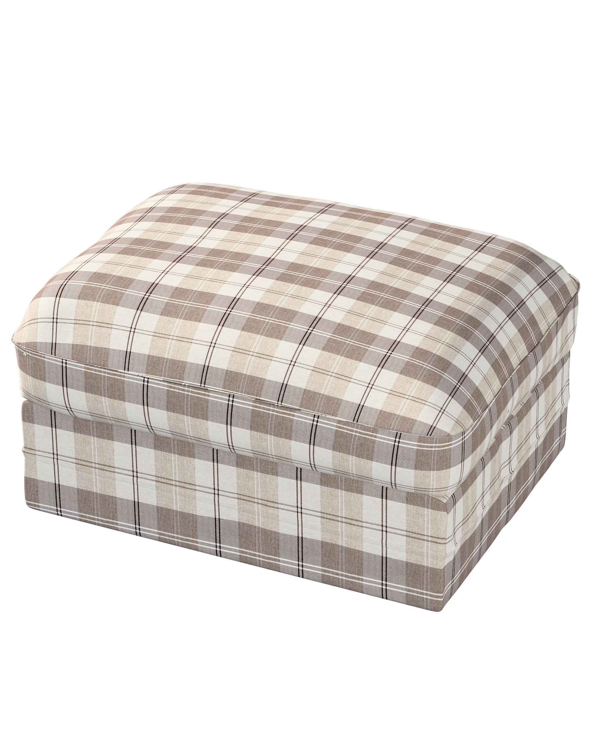Bezug für Grönlid Hocker Farbe beige Stoff strukturiert, gemustert