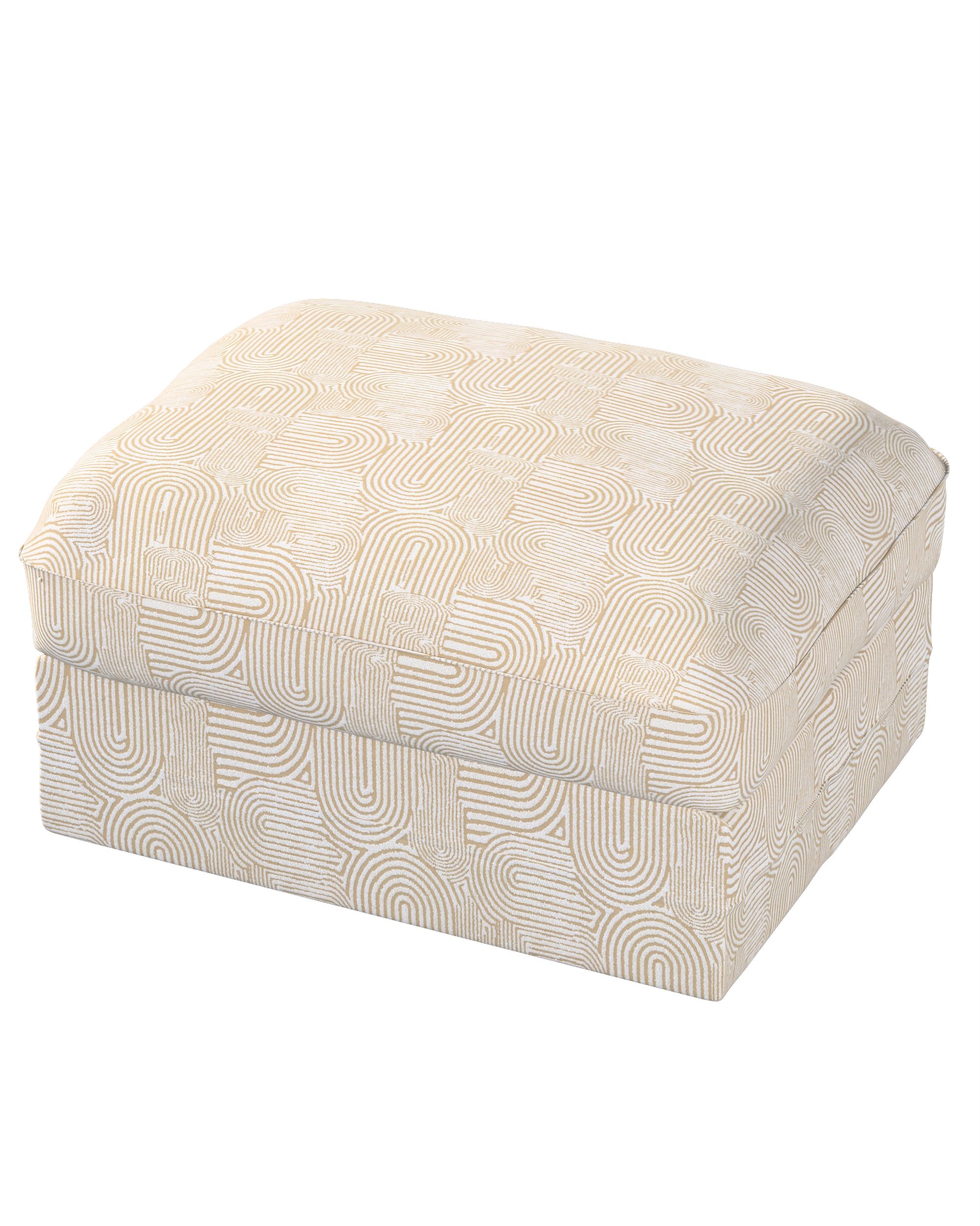 Bezug für Grönlid Hocker Farbe beige Stoff strukturiert, gemustert
