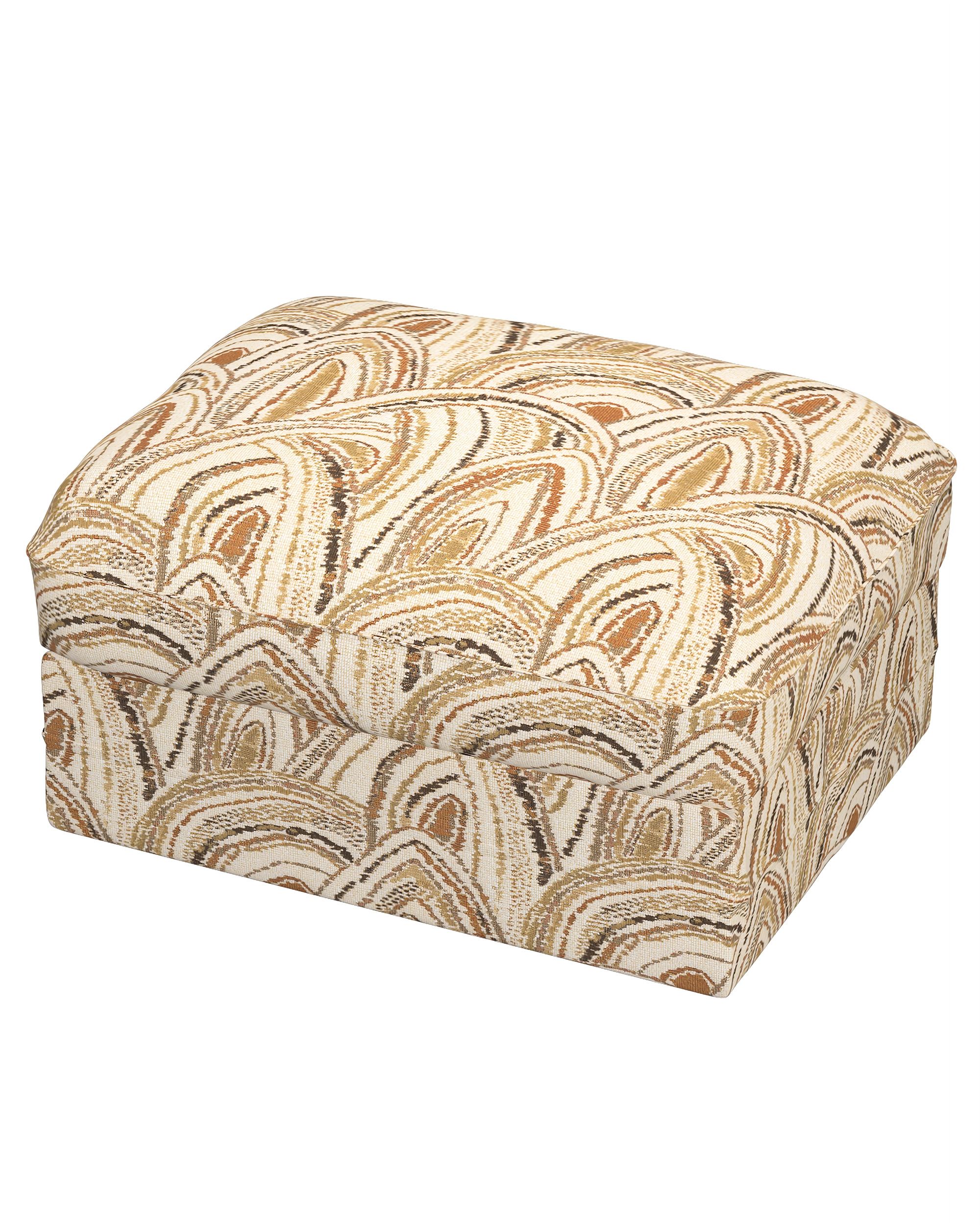 Bezug für Grönlid Hocker Farbe beige Stoff strukturiert, gemustert
