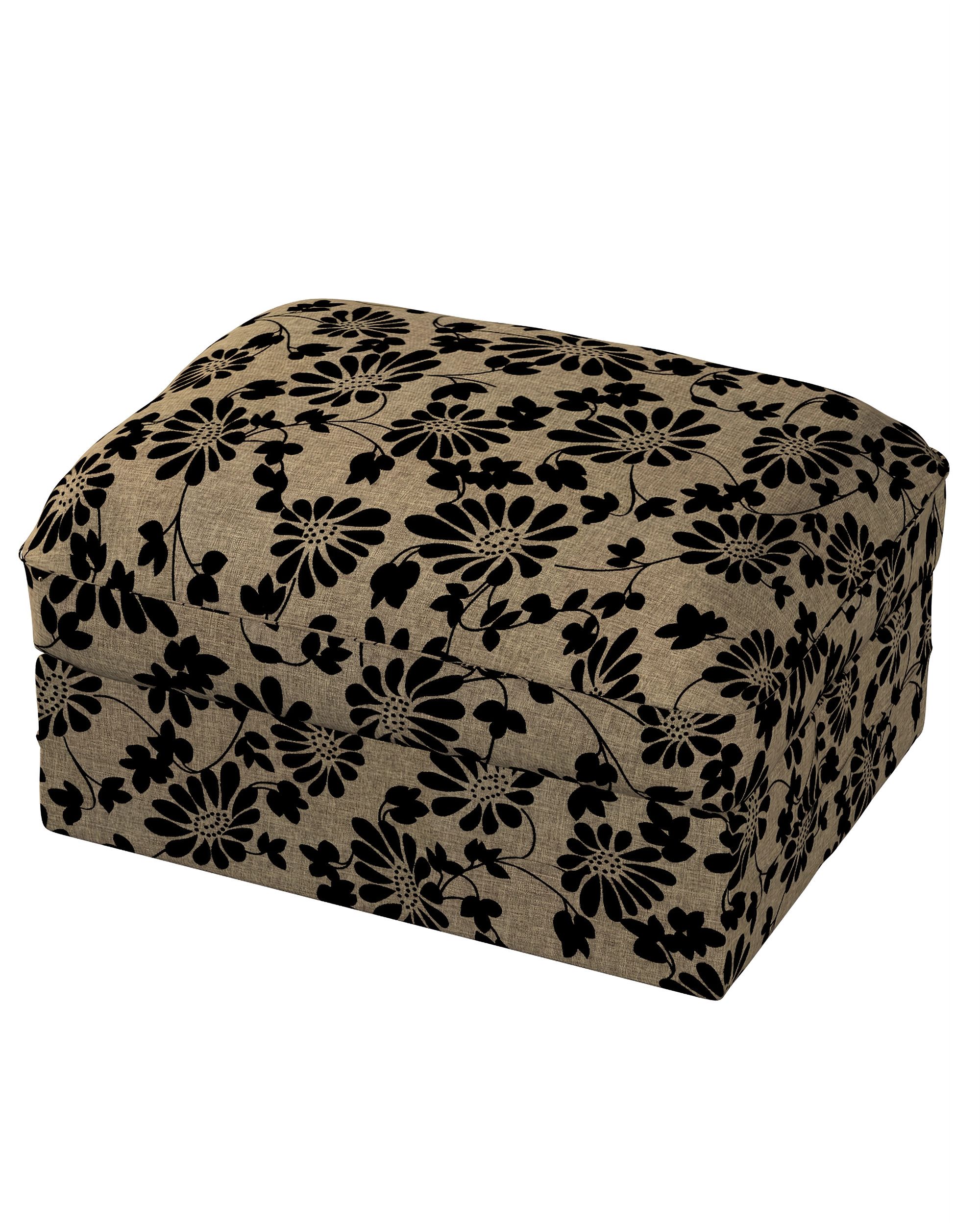 Bezug für Grönlid Hocker Farbe beige Stoff strukturiert, gemustert