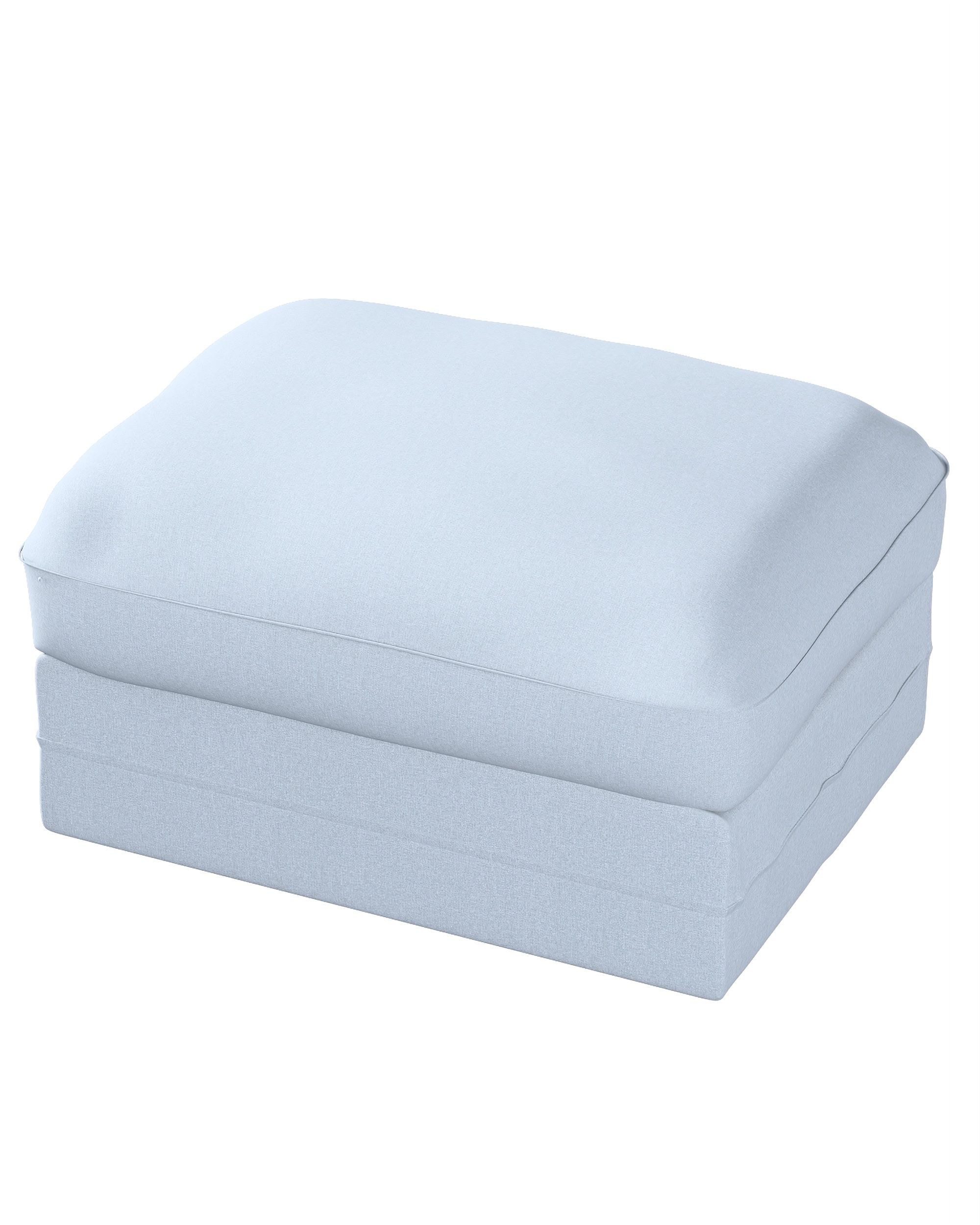 Bezug für Grönlid Hocker Farbe blau Stoff strukturiert