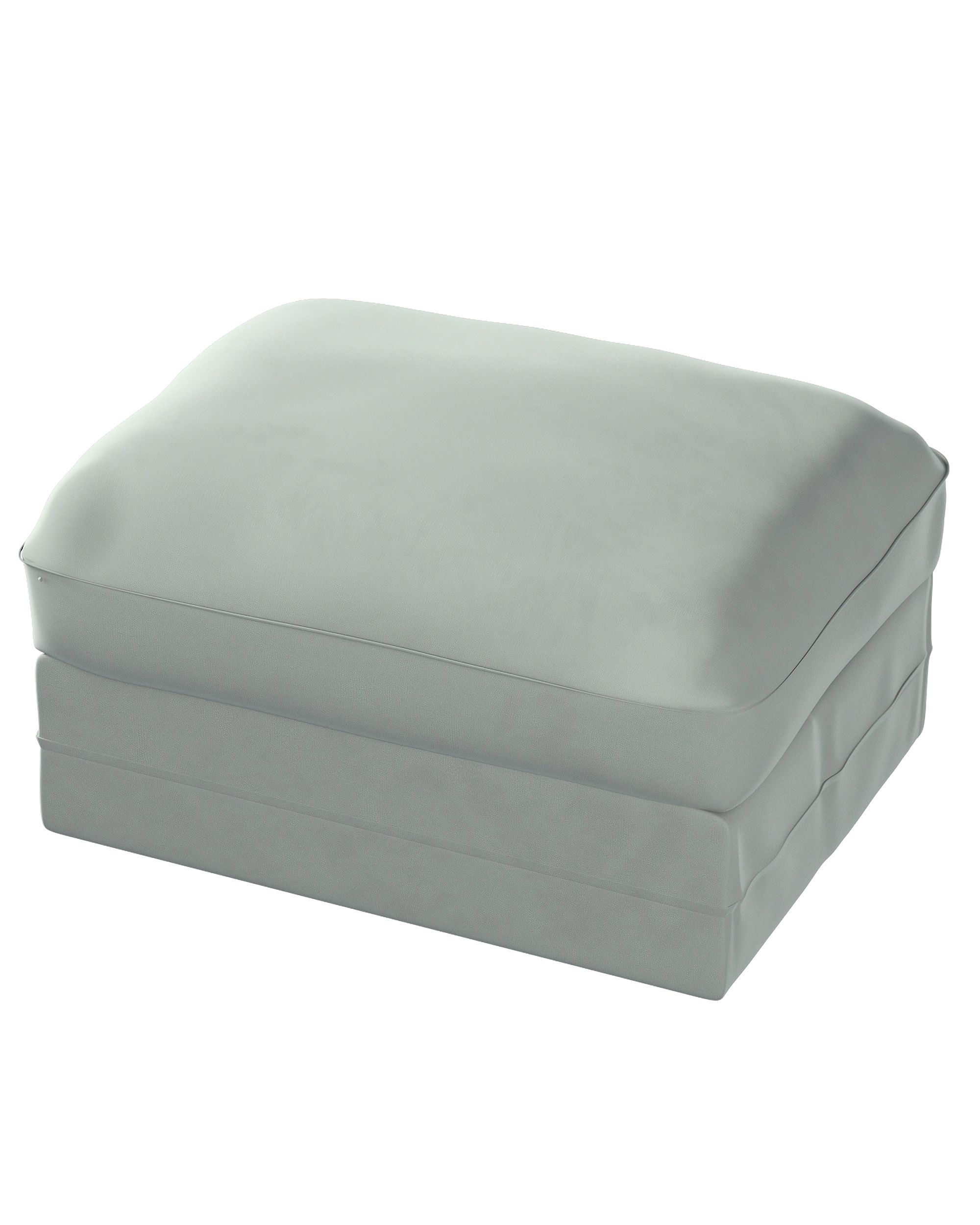 Bezug für Grönlid Hocker Farbe grau Stoff glänzend, samt