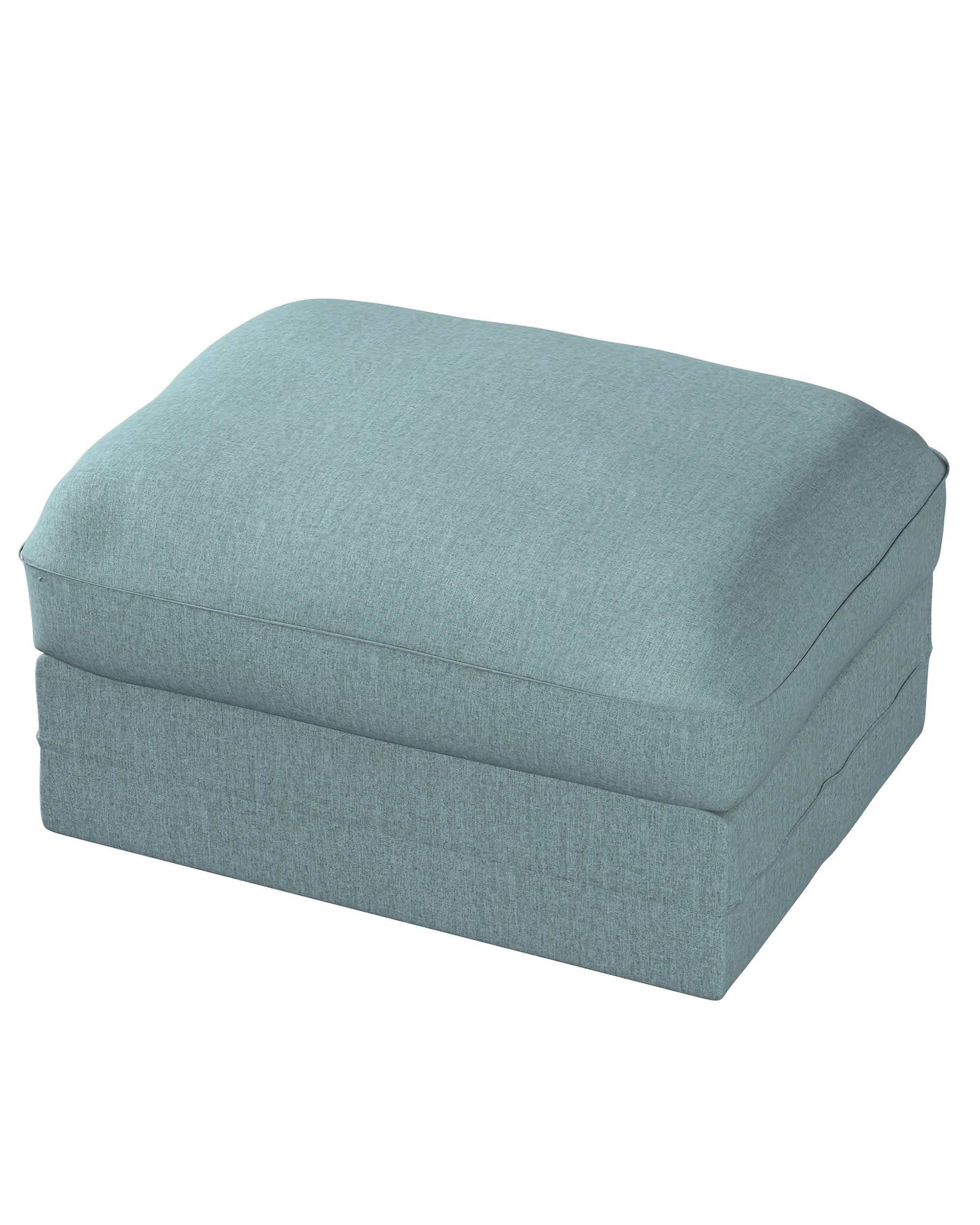 Bezug für Grönlid Hocker Farbe blau Stoff strukturiert