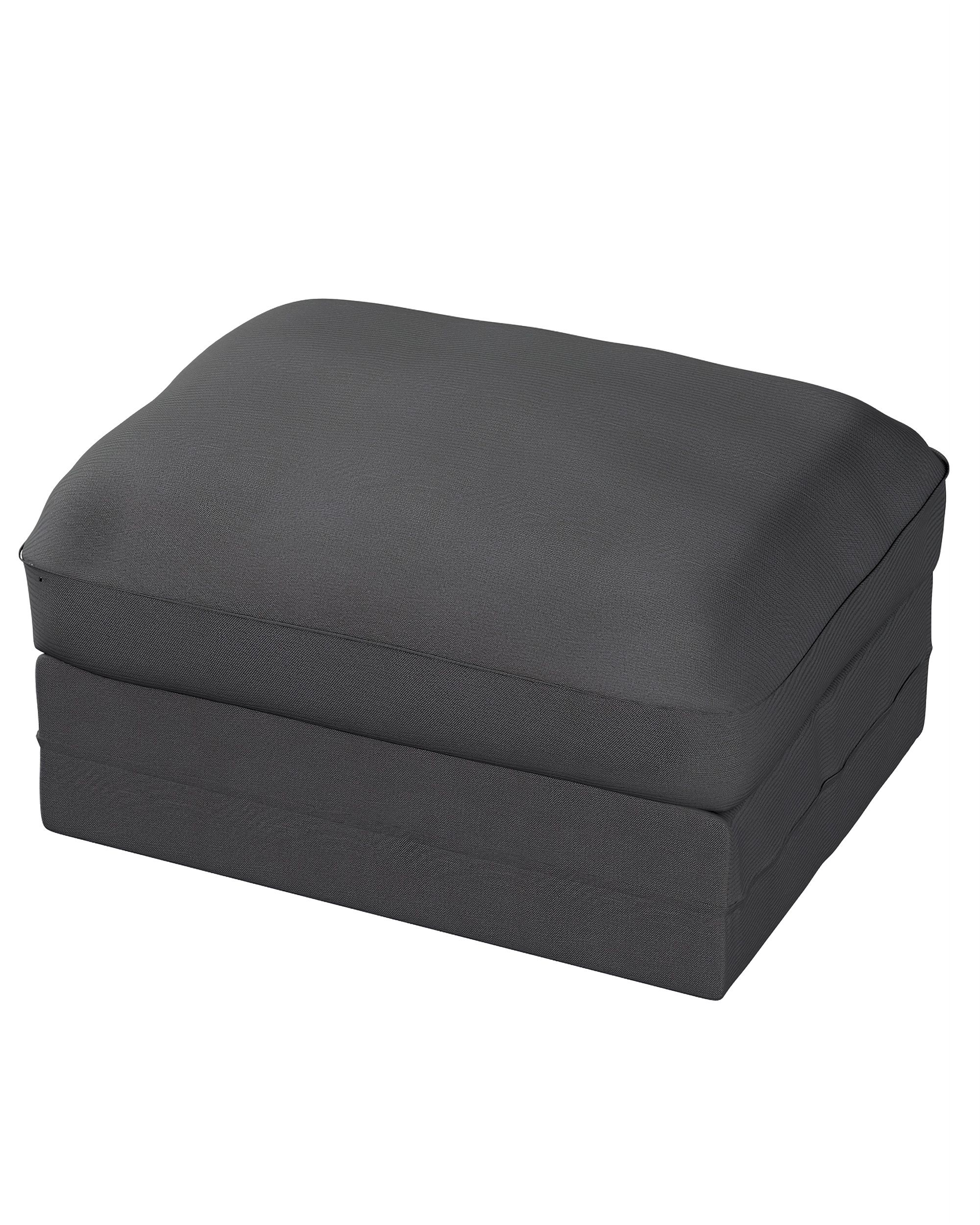 Bezug für Grönlid Hocker Farbe schwarz Stoff strukturiert