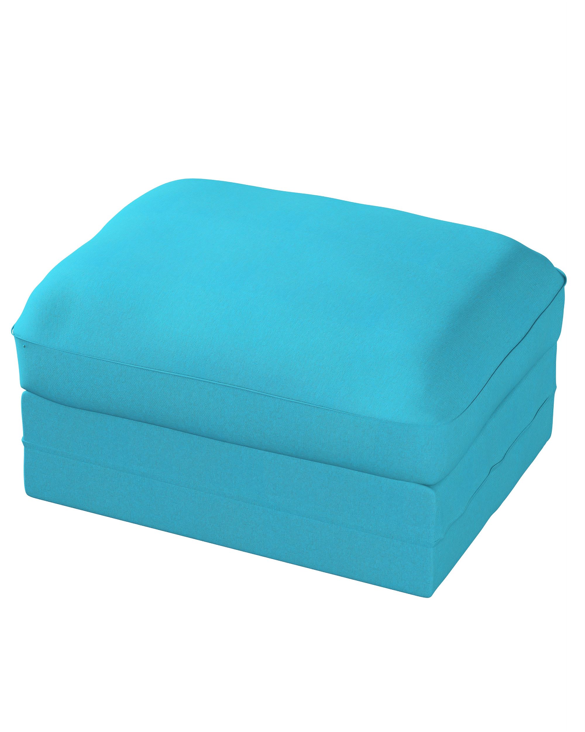 Bezug für Grönlid Hocker Farbe blau Stoff strukturiert