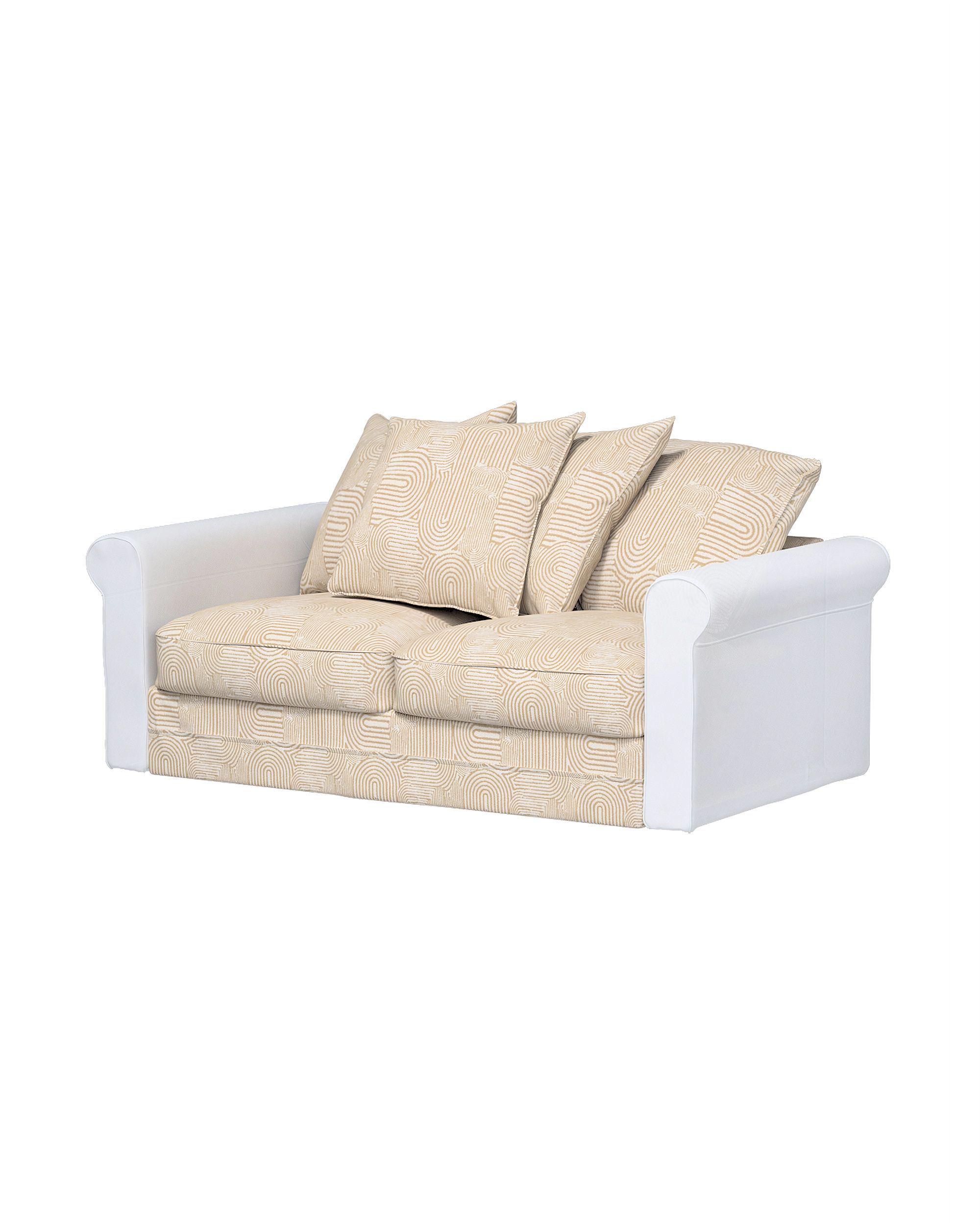 Bezug für Grönlid 2-Sitzer Bettsofaelement Farbe beige Stoff strukturiert, gemustert