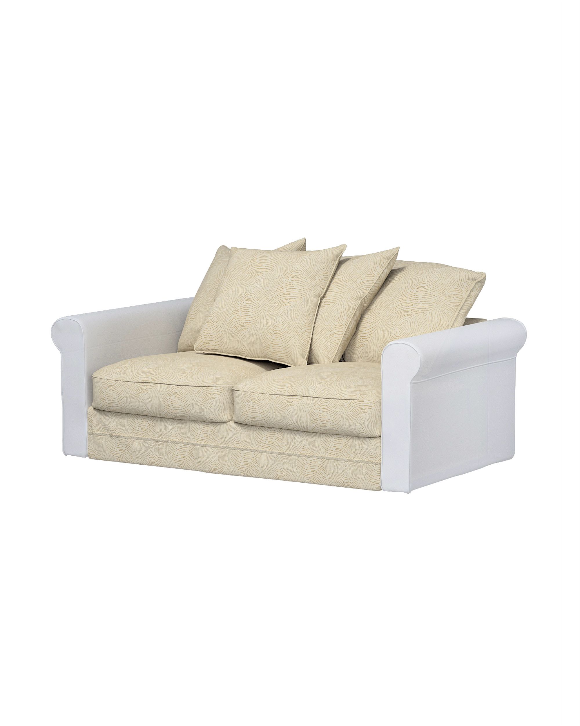 Bezug für Grönlid 2-Sitzer Bettsofaelement Farbe beige Stoff glänzend, strukturiert, gemustert