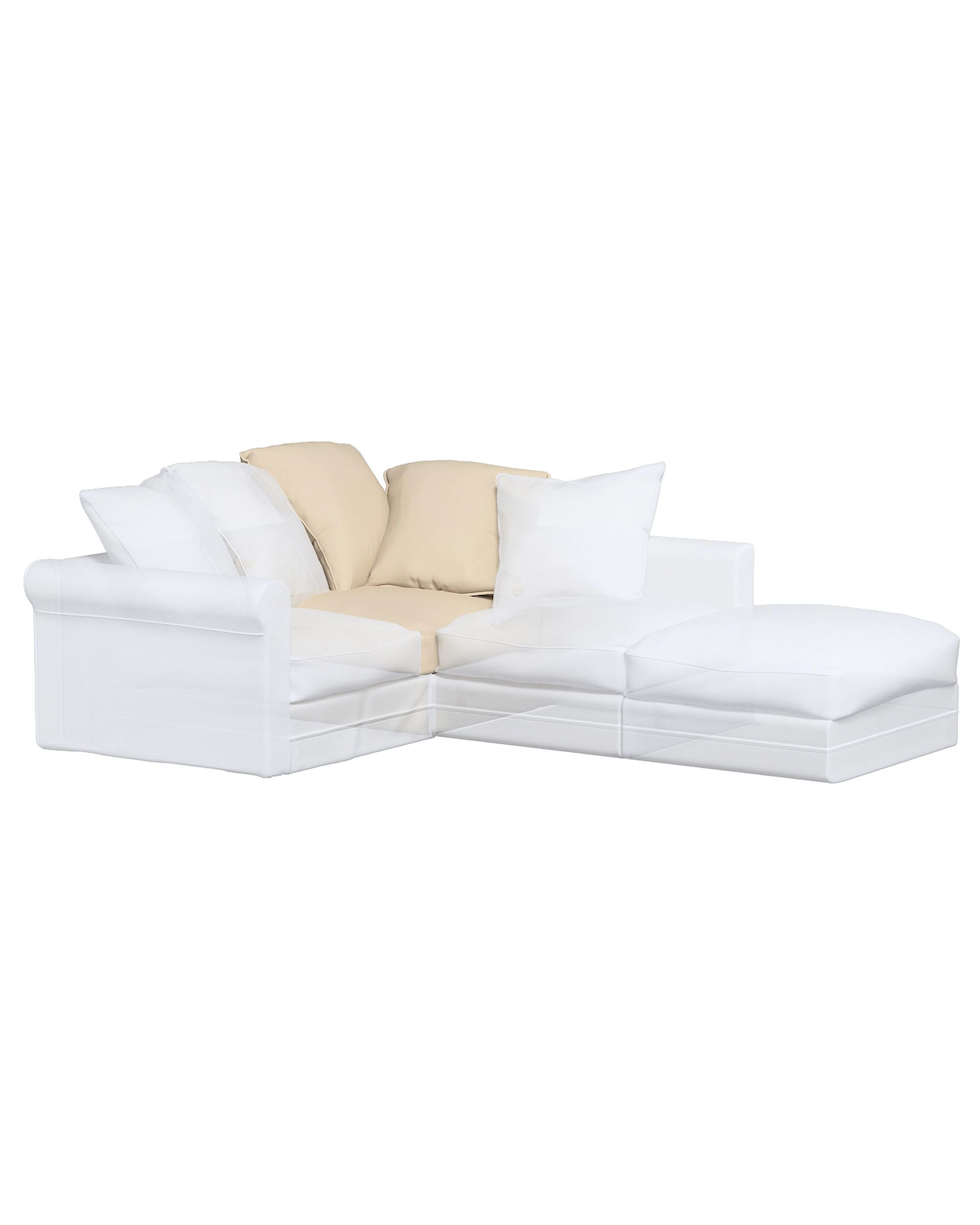 Bezug für Grönlid Eckelement Farbe beige