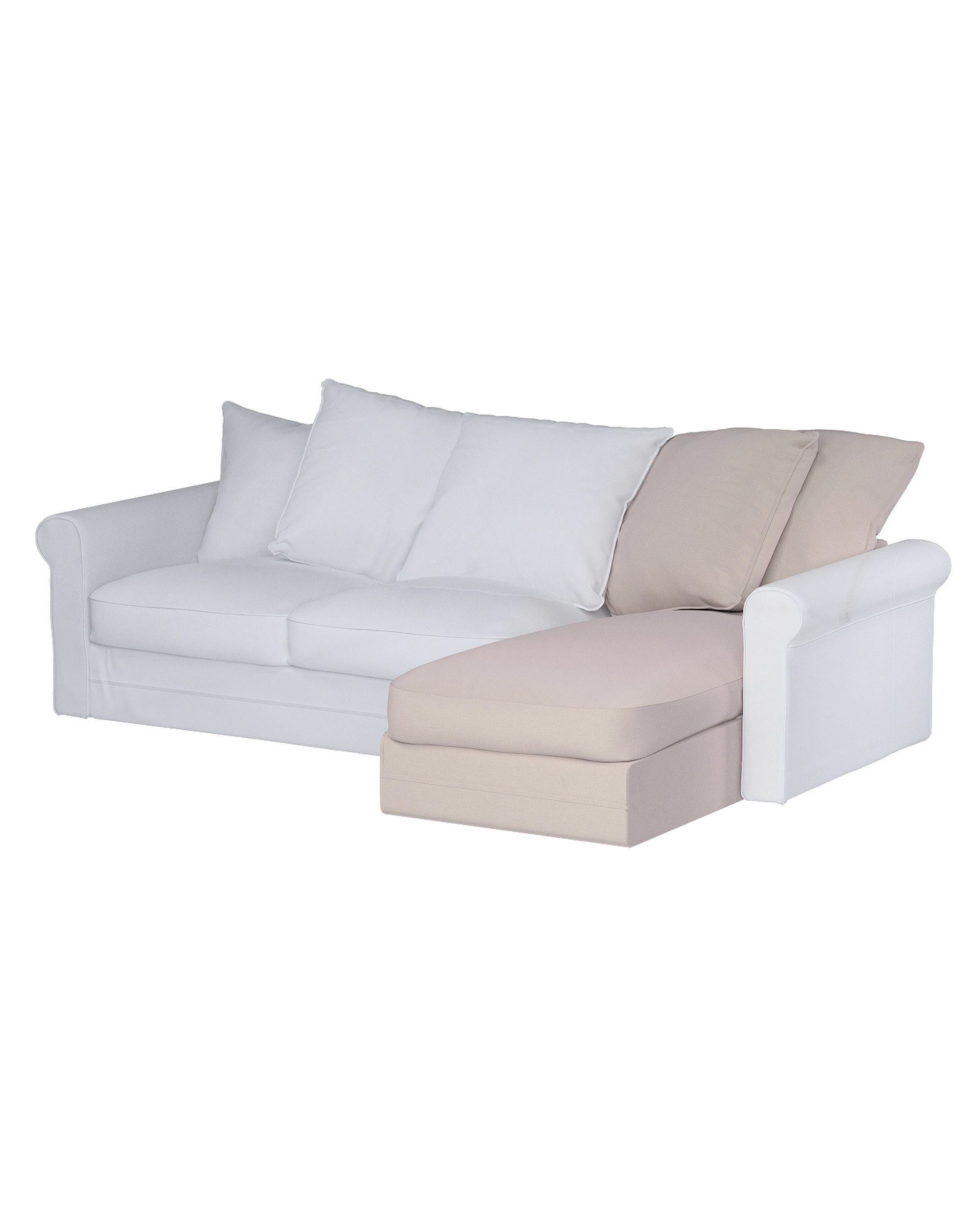 Bezug für Grönlid Recamierenelement Farbe beige Stoff samt