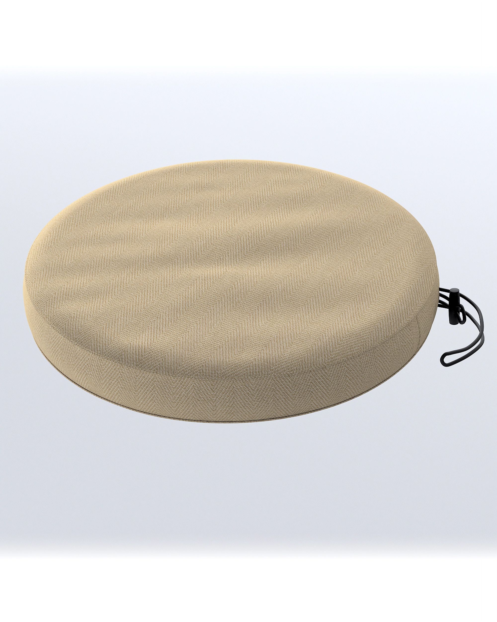 Bezug für Sitzkissen Duvholmen ⌀35 cm (passend zu SJÄLLAND, LÄCKÖ, NÄMMARÖ, ASKHOLMEN, TÄRNÖ) Farbe beige Stoff outdoor, strukturiert