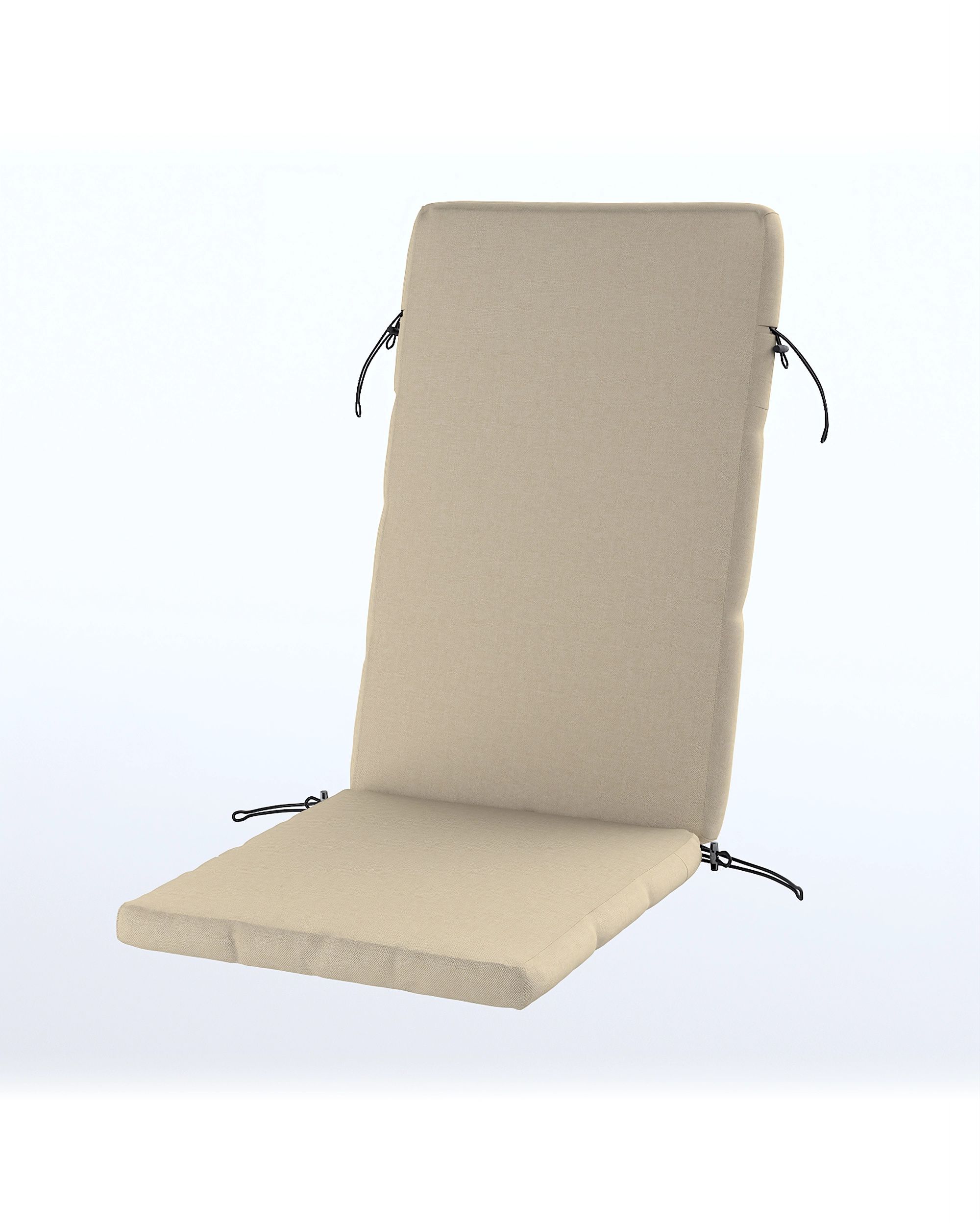 Bezug für Duvholmen Sitzpolster 116x45 (passend zu BONDHOLMEN, NÄMMARÖ, SJÄLLAND) Farbe beige Stoff outdoor, strukturiert