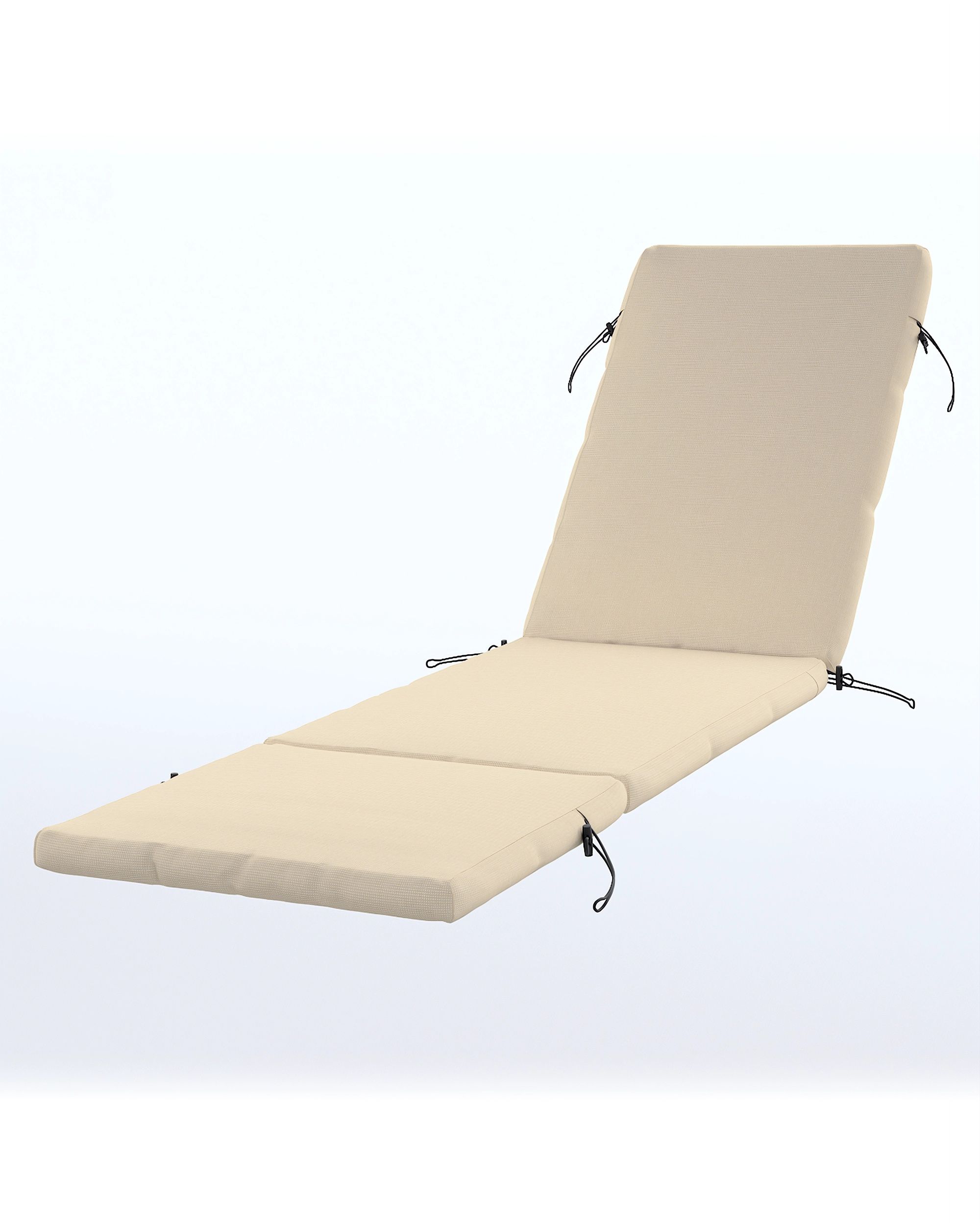 Bezug für Duvholmen Sitzpolster 190x60 cm (passend zu NÄMMARÖ, SEGERÖN) Farbe beige Stoff outdoor, strukturiert