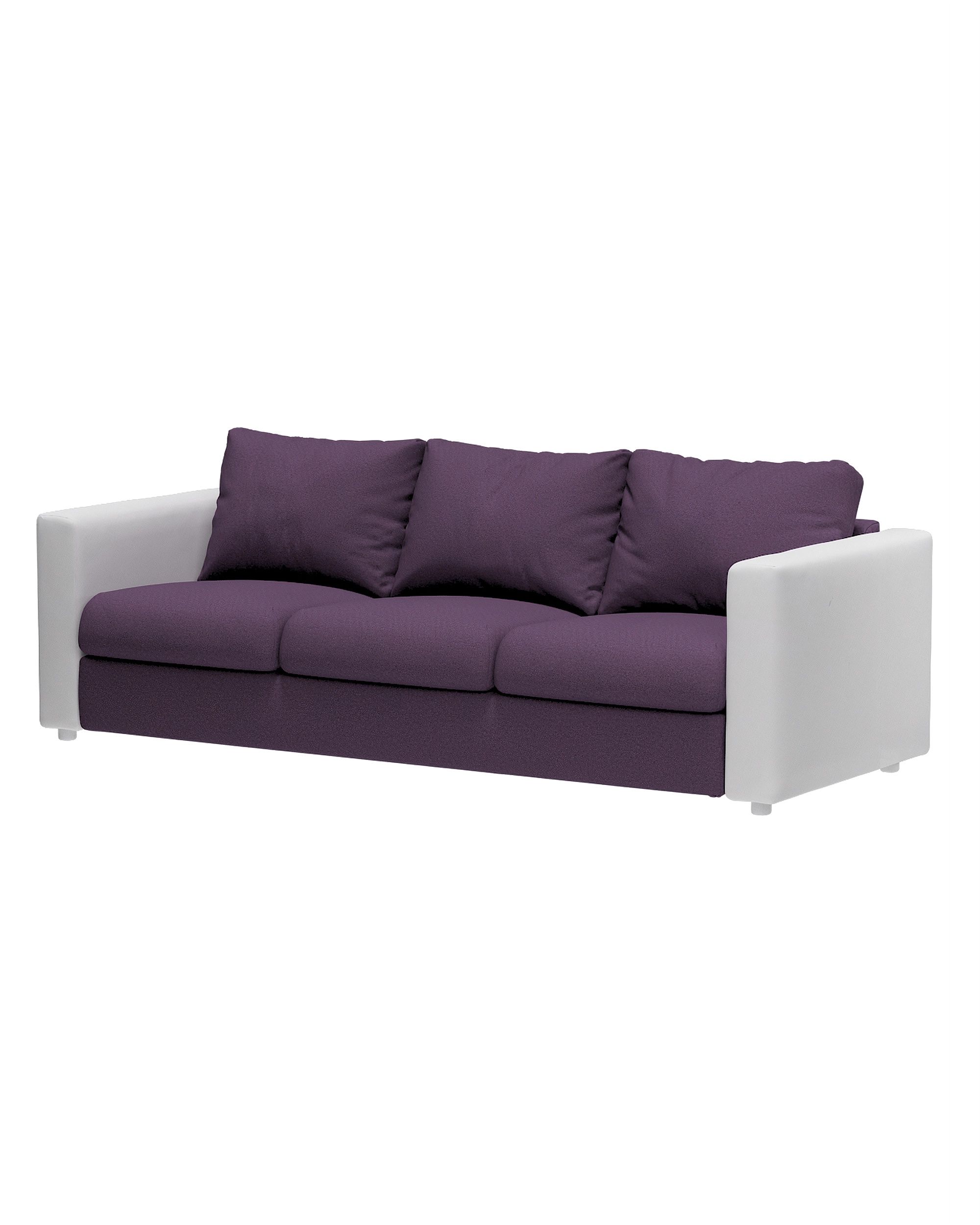 Bezug für nicht ausziehbare Vimle Sitzelement 3 Farbe violett Stoff strukturiert