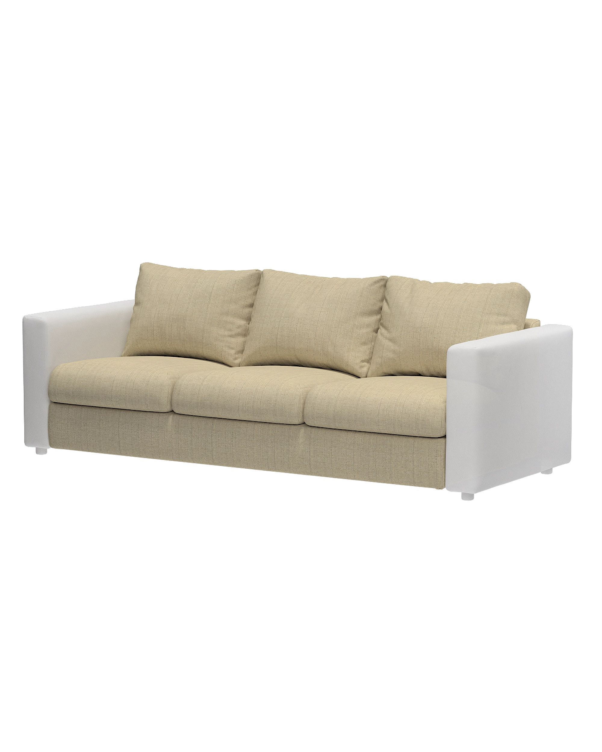 Bezug für nicht ausziehbare Vimle Sitzelement 3 Farbe beige Stoff strukturiert