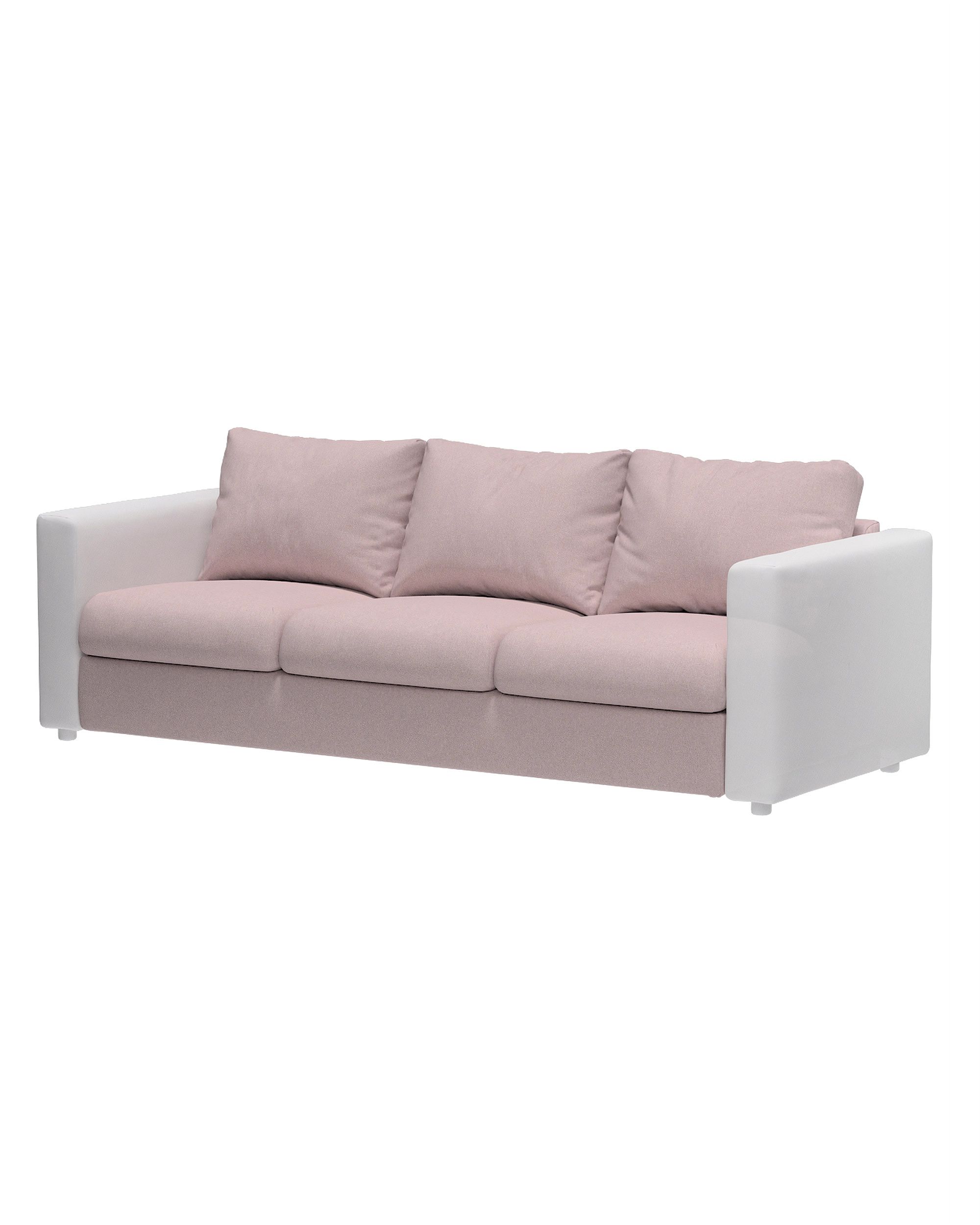 Bezug für nicht ausziehbare Vimle Sitzelement 3 Farbe rosa Stoff strukturiert