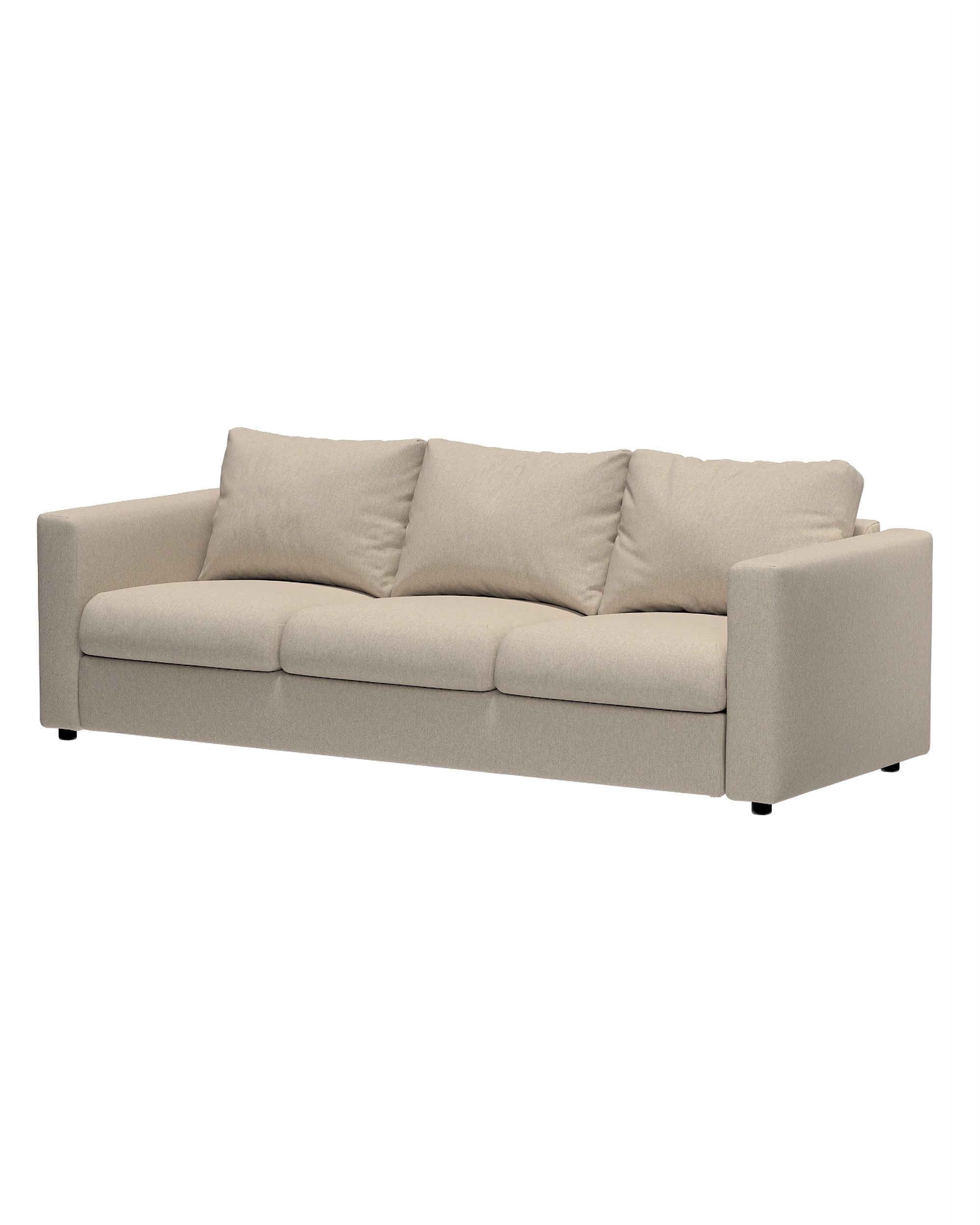 Bezug für nicht ausziehbare Vimle Sitzelement 3 Farbe beige Stoff strukturiert (hover)