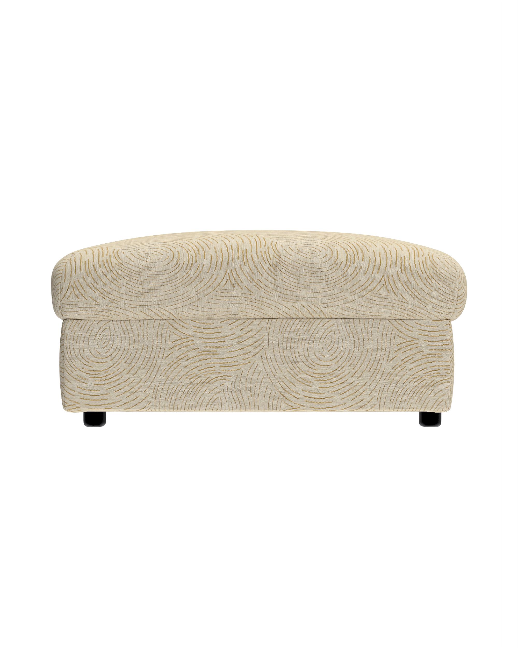 Bezug für Vimle Hocker mit Aufbau Farbe beige Stoff glänzend, strukturiert, gemustert