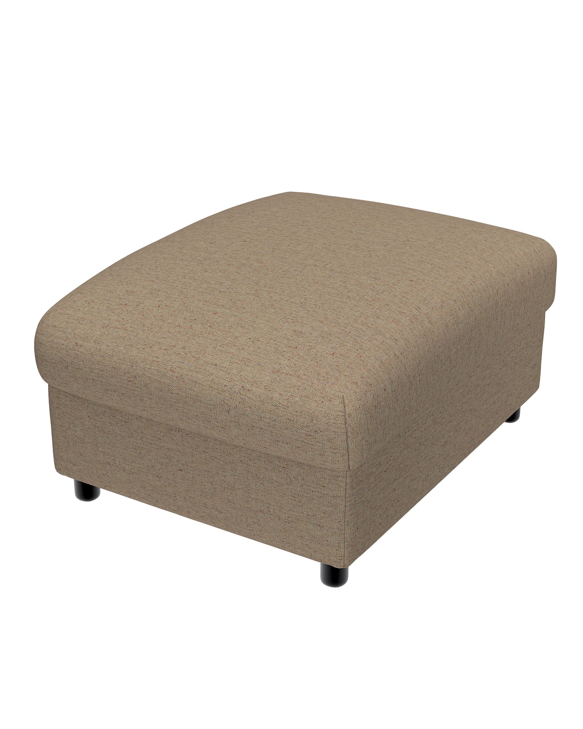 Bezug für Vimle Hocker mit Aufbau Farbe beige Stoff strukturiert (hover)