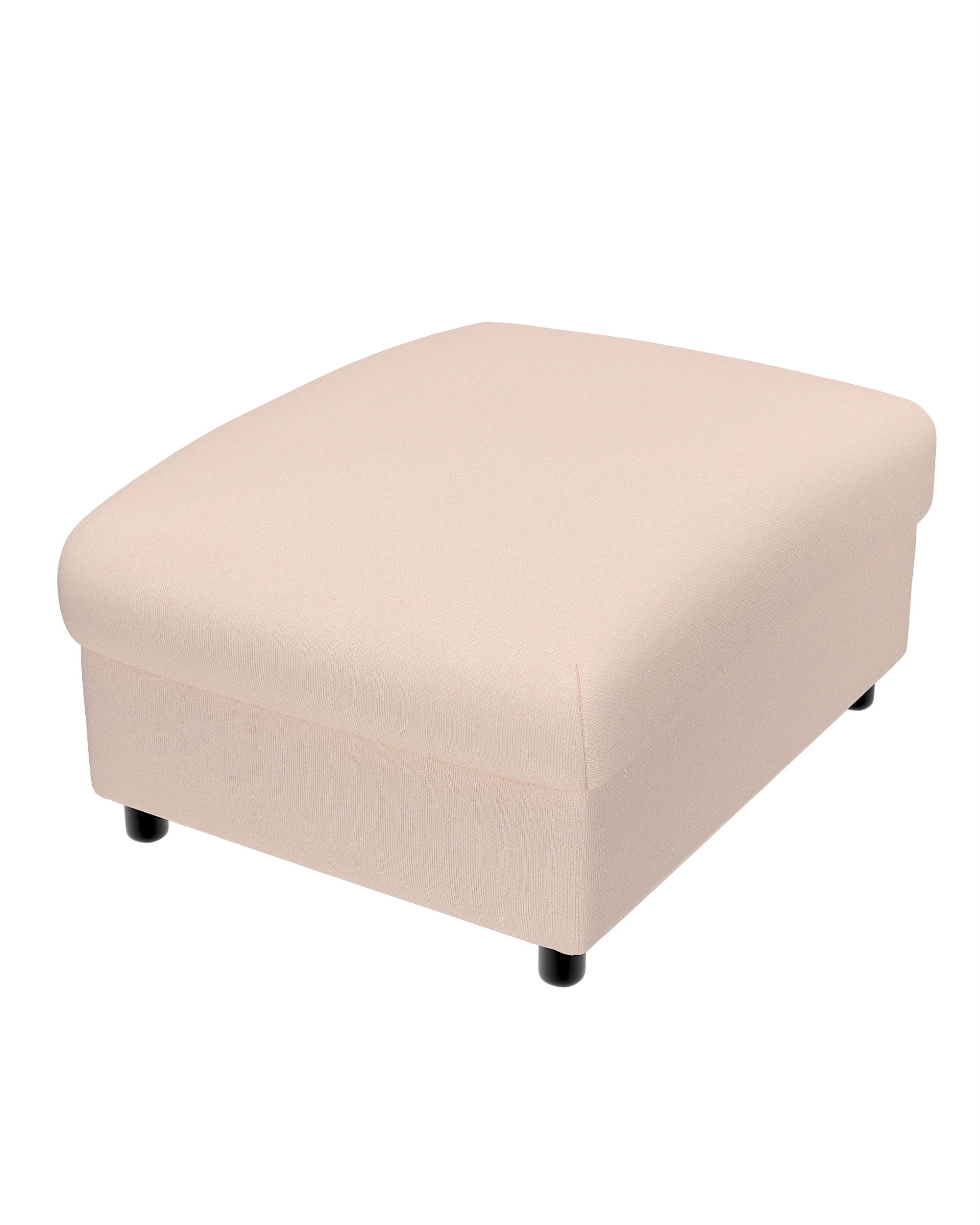 Bezug für Vimle Hocker mit Aufbau Farbe rosa Stoff strukturiert (hover)