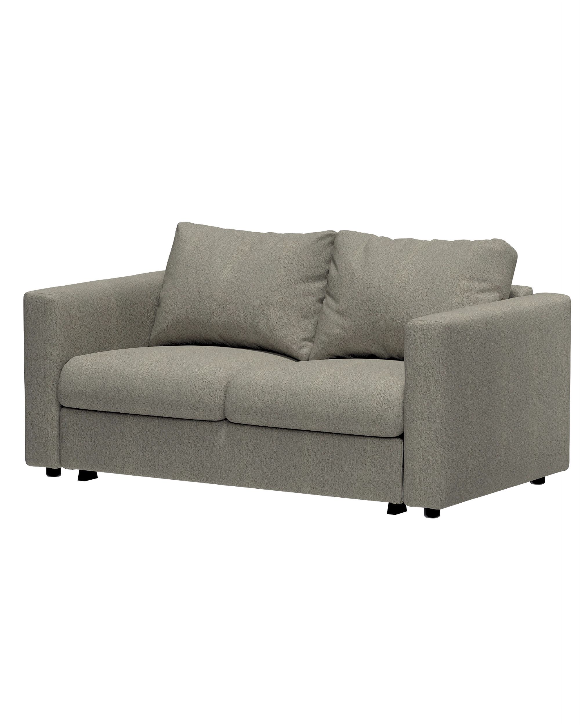 Bezug für Vimle 2-er Bettsofaelement Farbe beige Stoff strukturiert (hover)