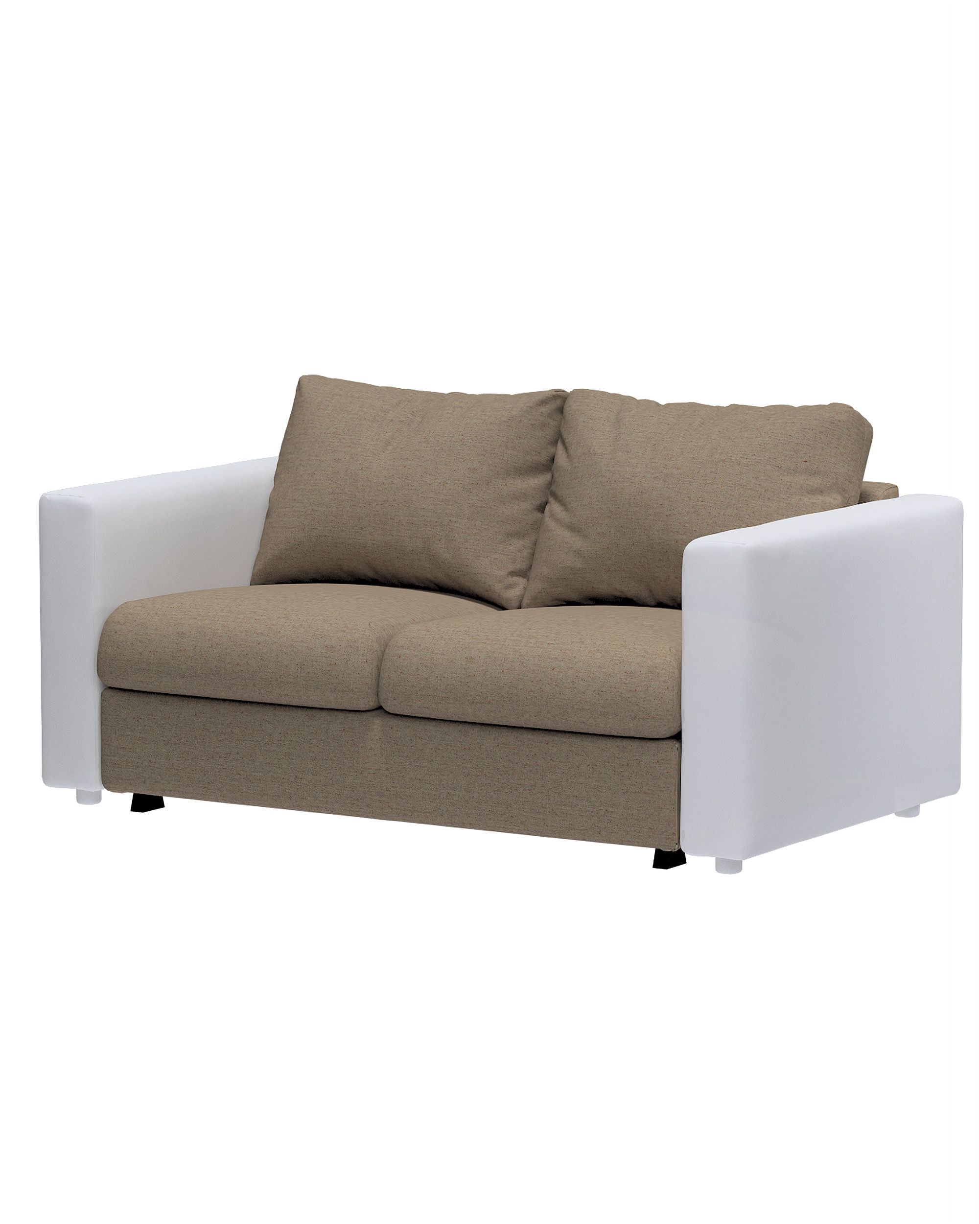Bezug für Vimle 2-er Bettsofaelement Farbe beige Stoff strukturiert