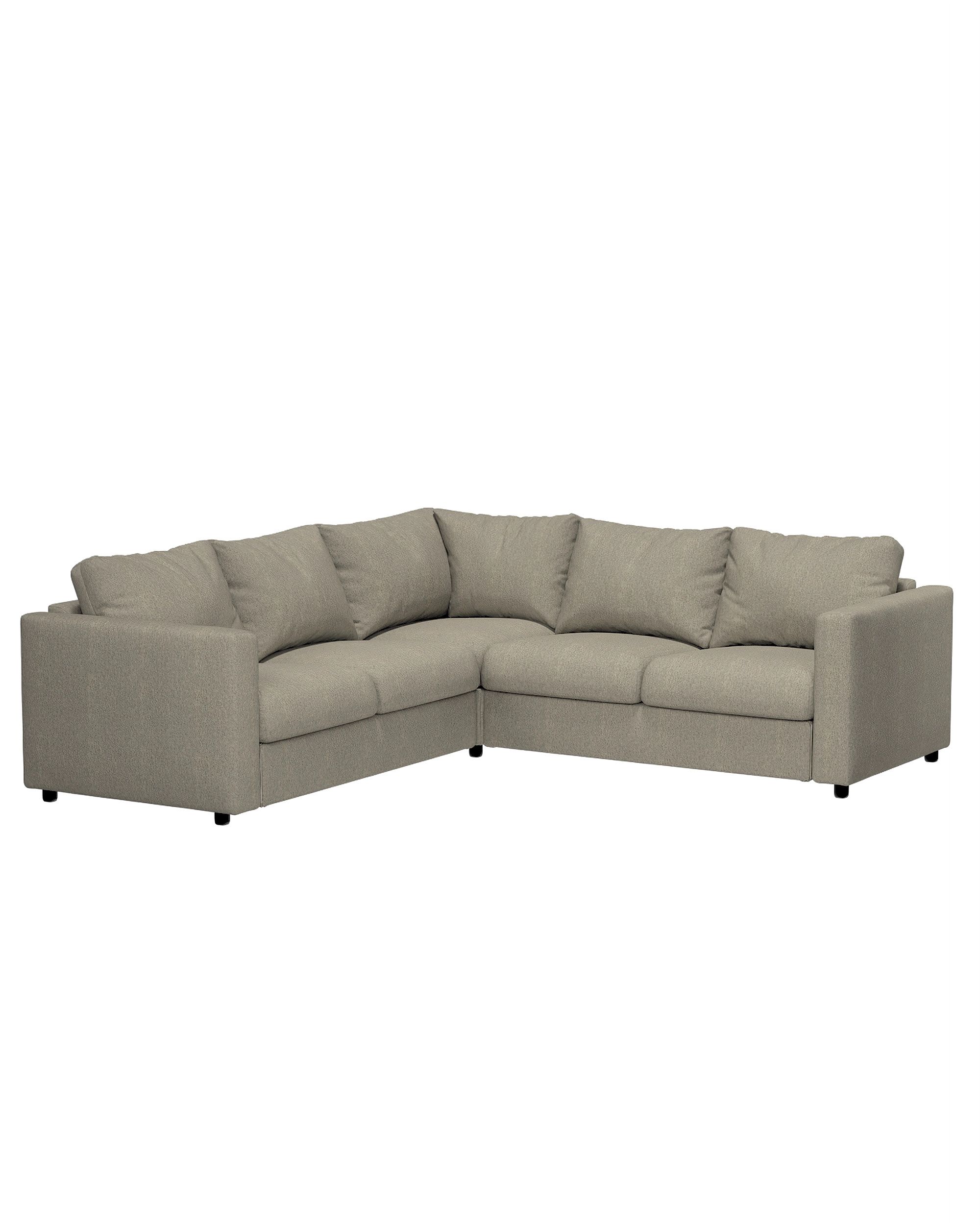 Bezug für Vimle Eckelement Farbe beige Stoff strukturiert (hover)