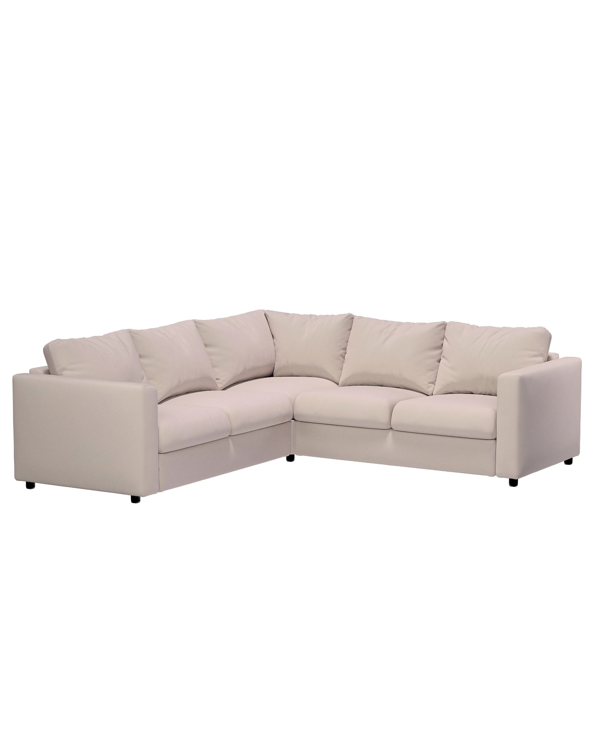 Bezug für Vimle Eckelement Farbe beige Stoff samt (hover)