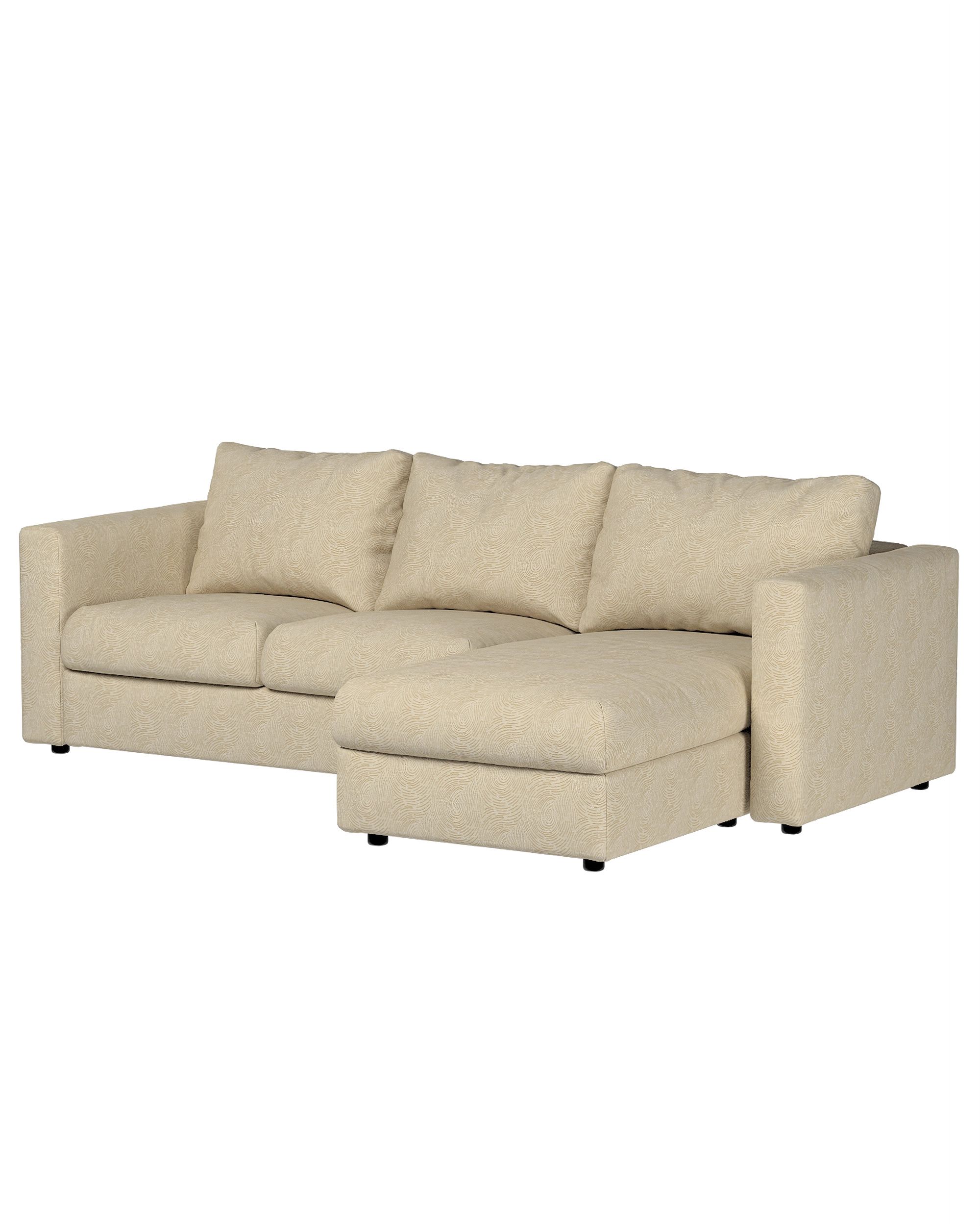 Bezug für Vimle Recamierenelement Farbe beige Stoff glänzend, strukturiert, gemustert (hover)