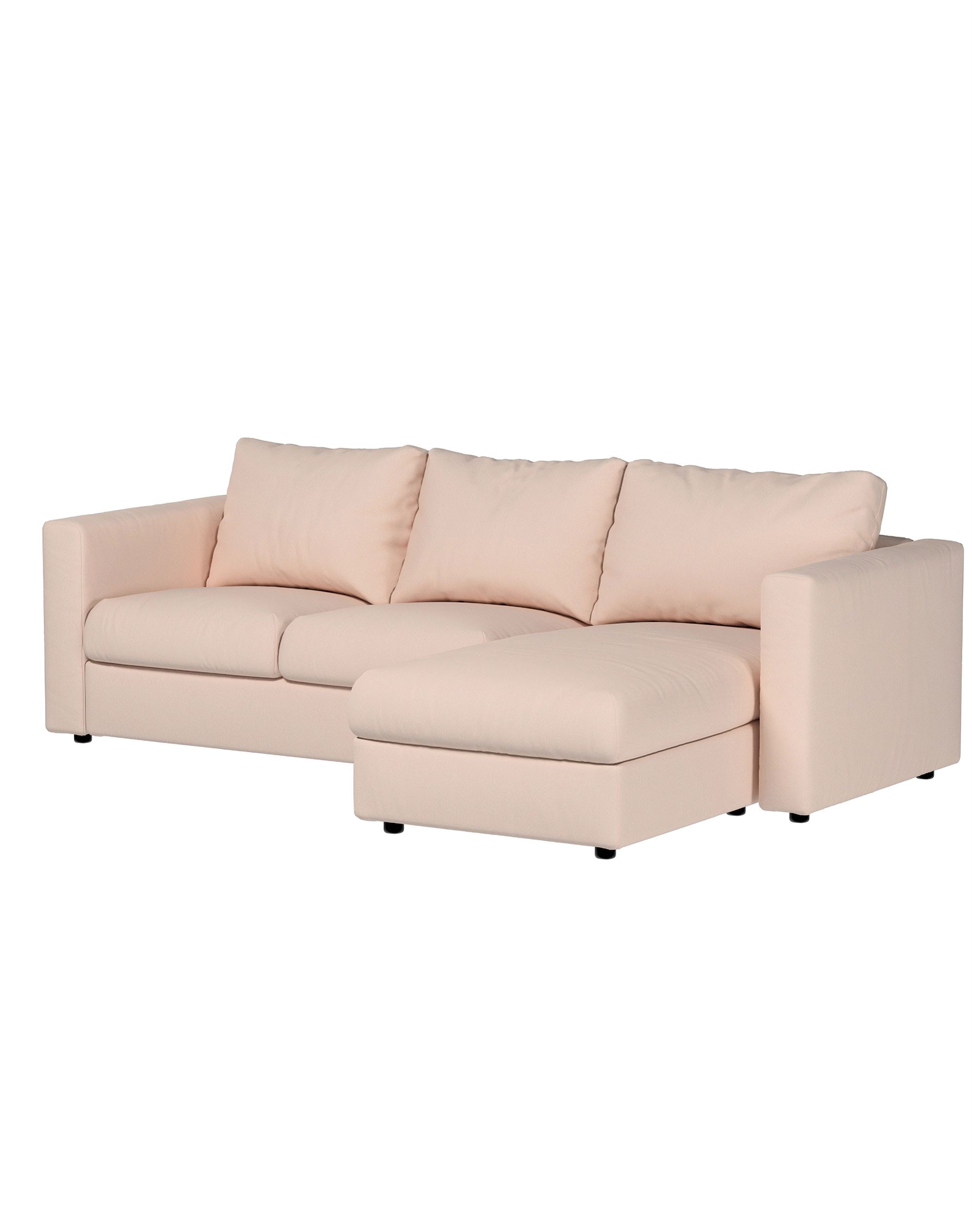 Bezug für Vimle Recamierenelement Farbe rosa Stoff strukturiert (hover)