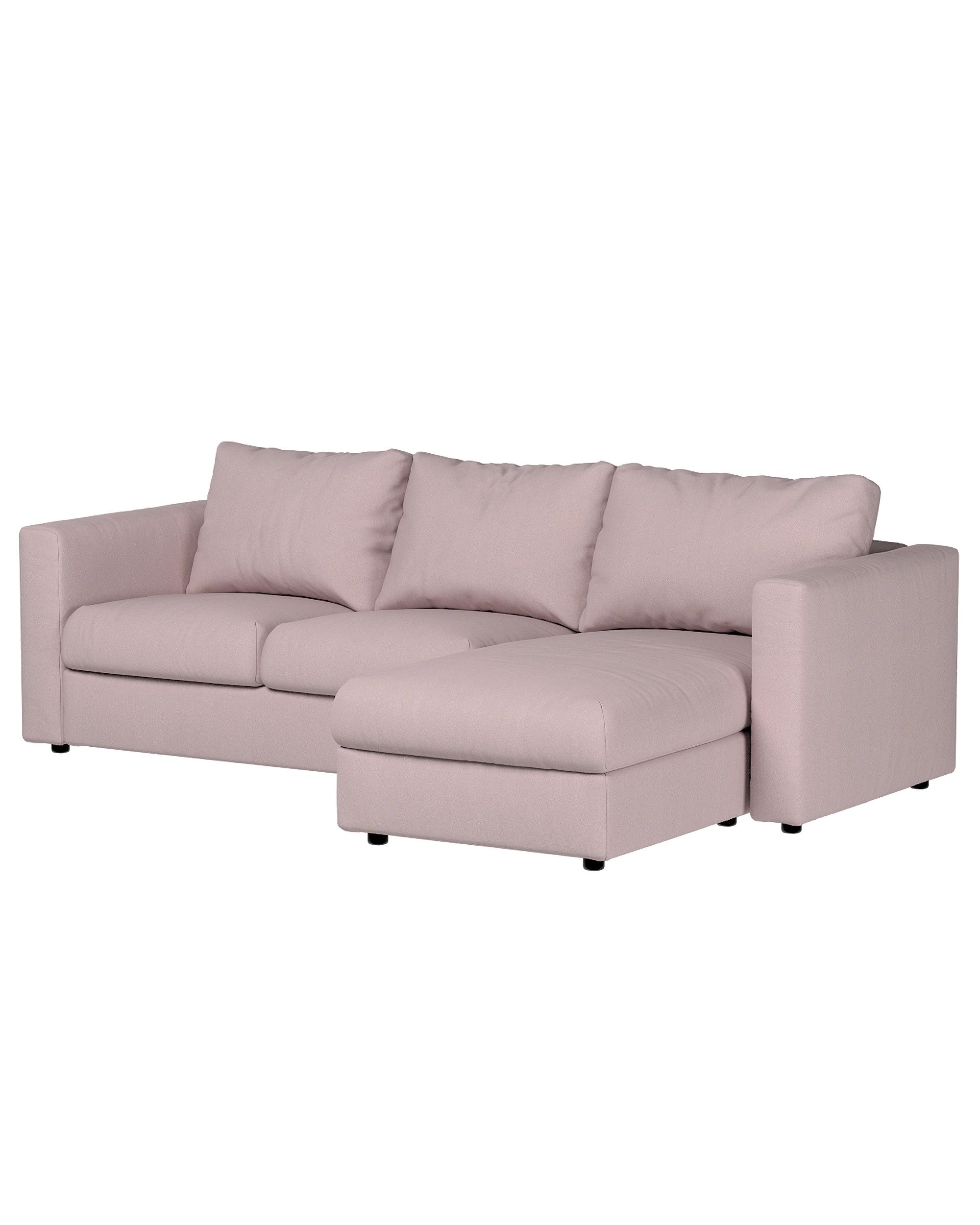 Bezug für Vimle Recamierenelement Farbe rosa Stoff strukturiert (hover)