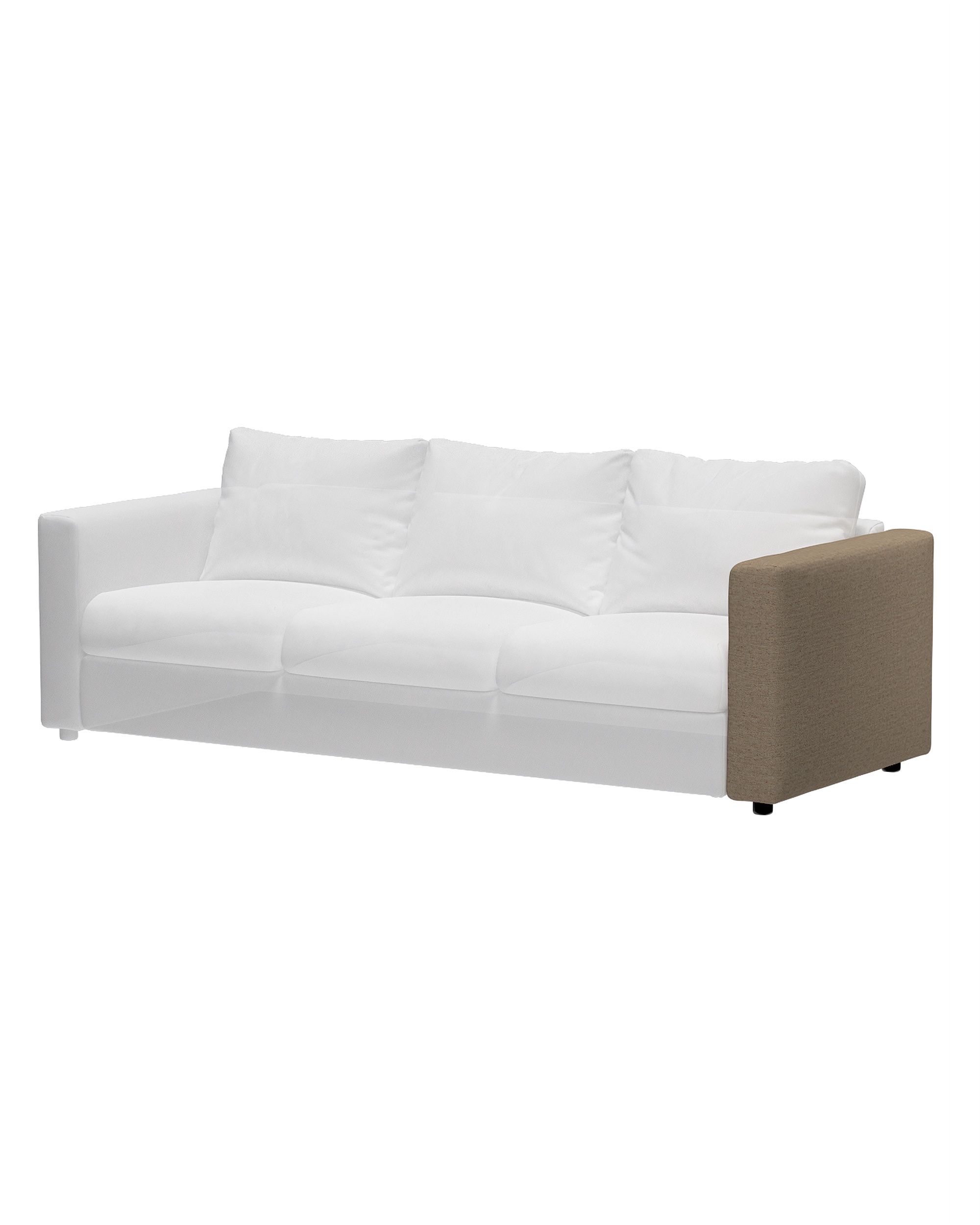 Bezug für Vimle Armlehne Farbe beige Stoff strukturiert