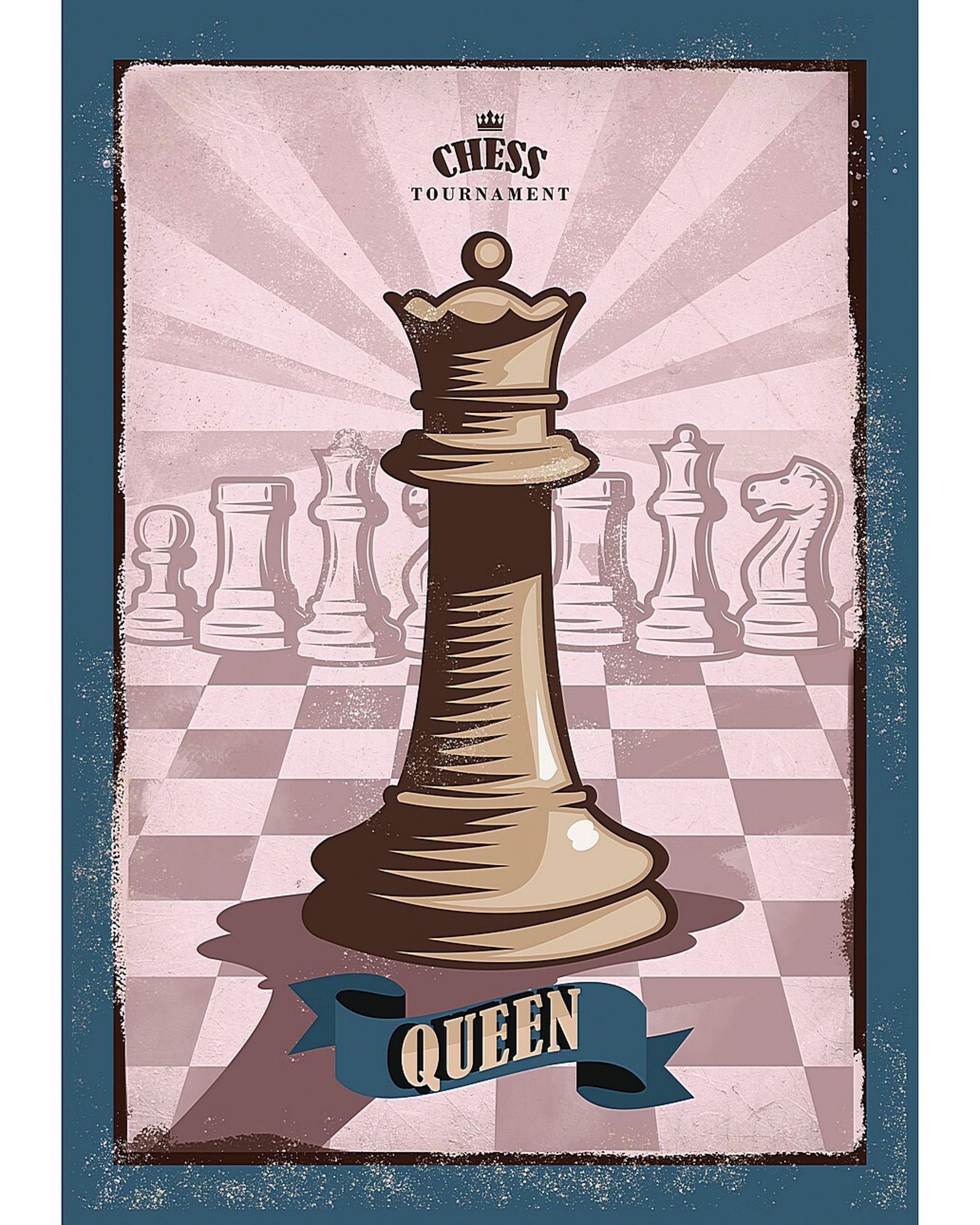Leinwandbild Vintage Chess II