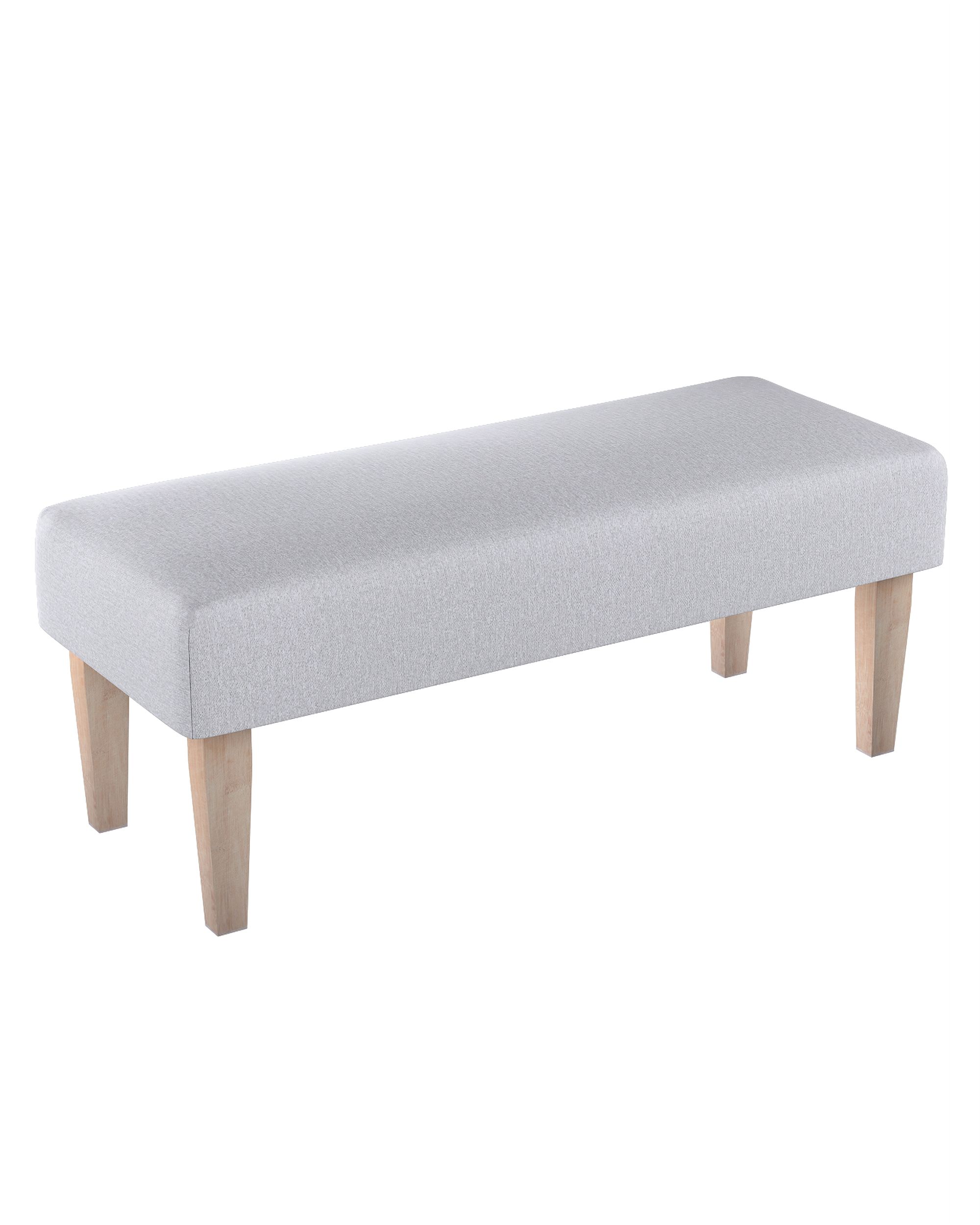 Sitzbank 100cm Farbe grau Stoff strukturiert