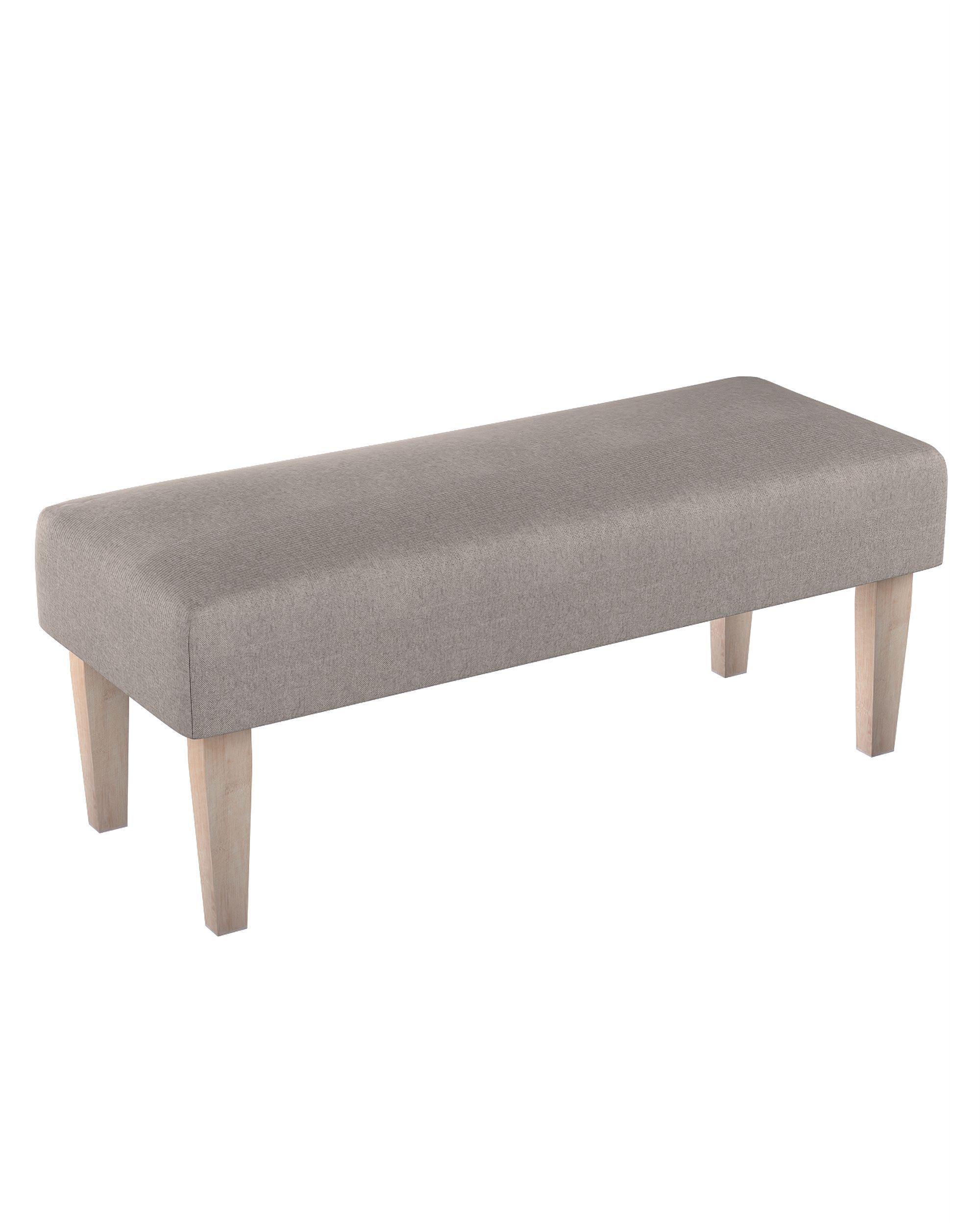 Sitzbank 100cm Farbe beige Stoff strukturiert