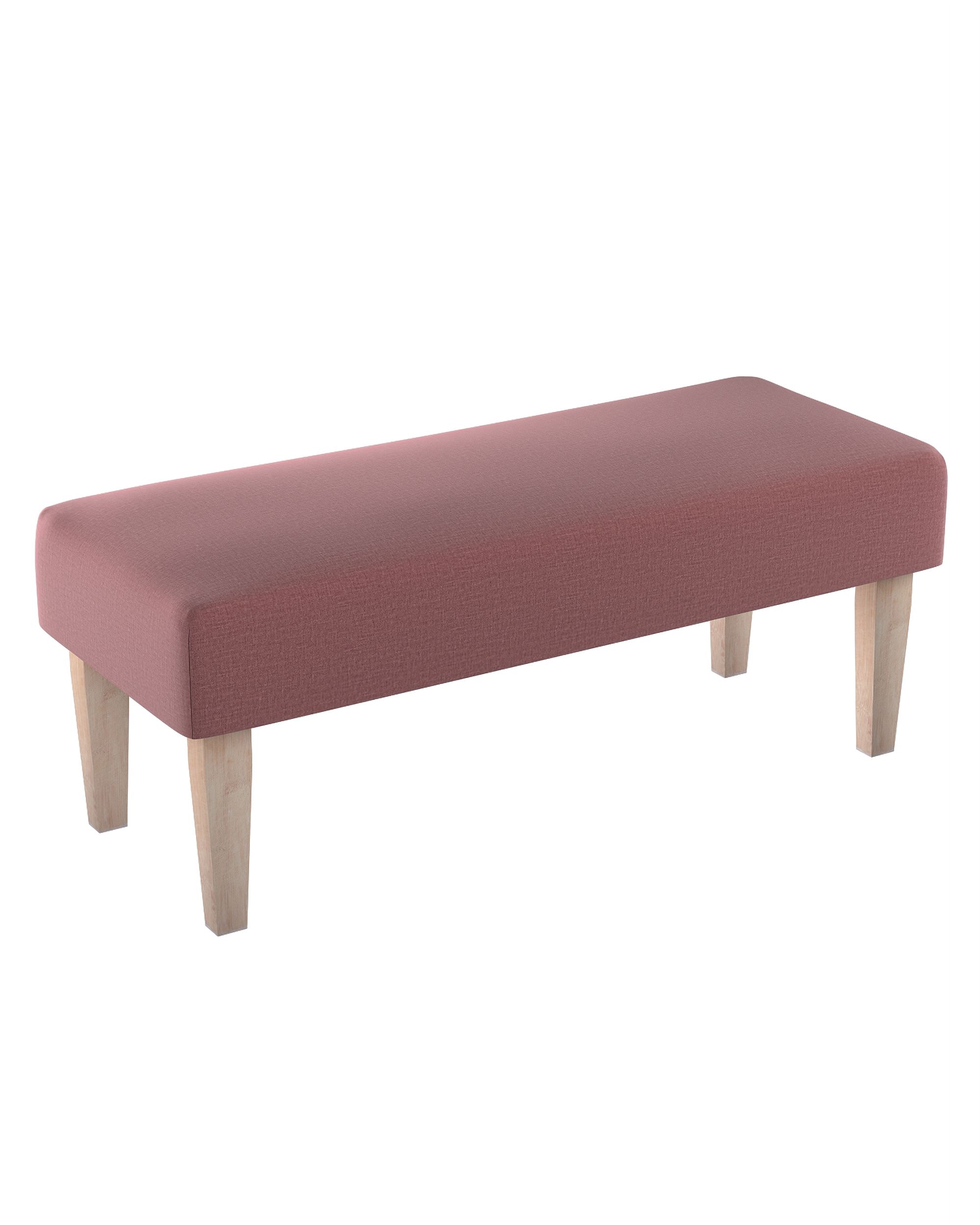 Sitzbank 100cm Farbe violett Stoff samt