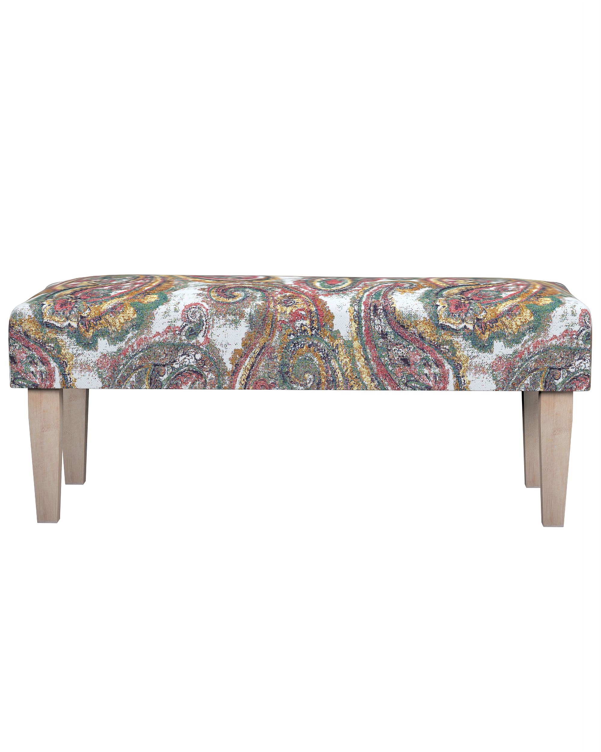 Sitzbank 100cm Farbe bunt Stoff strukturiert, gemustert (hover)