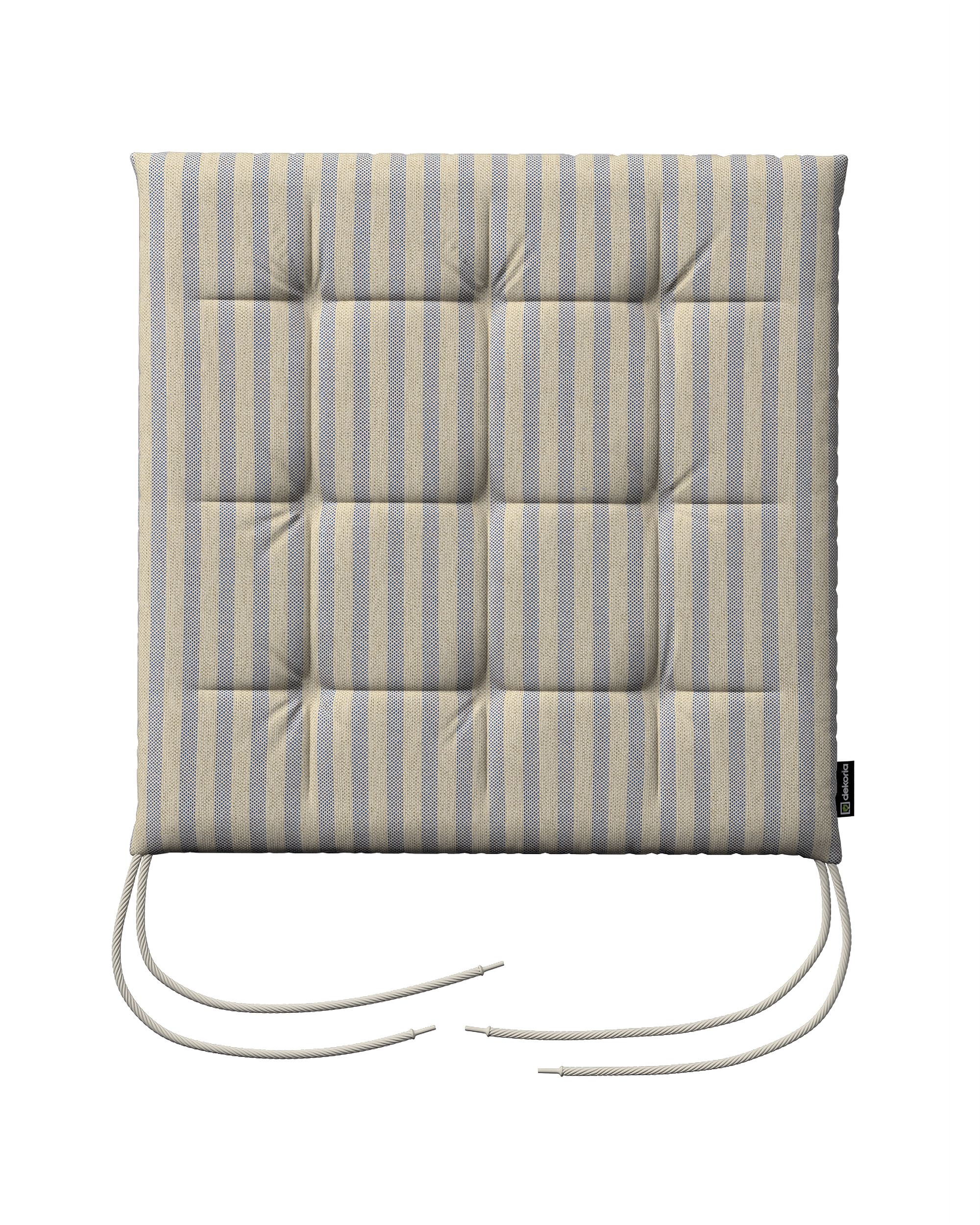 Stuhlkissen Jonas mit Bindeschnur Farbe beige Stoff outdoor, strukturiert, gemustert