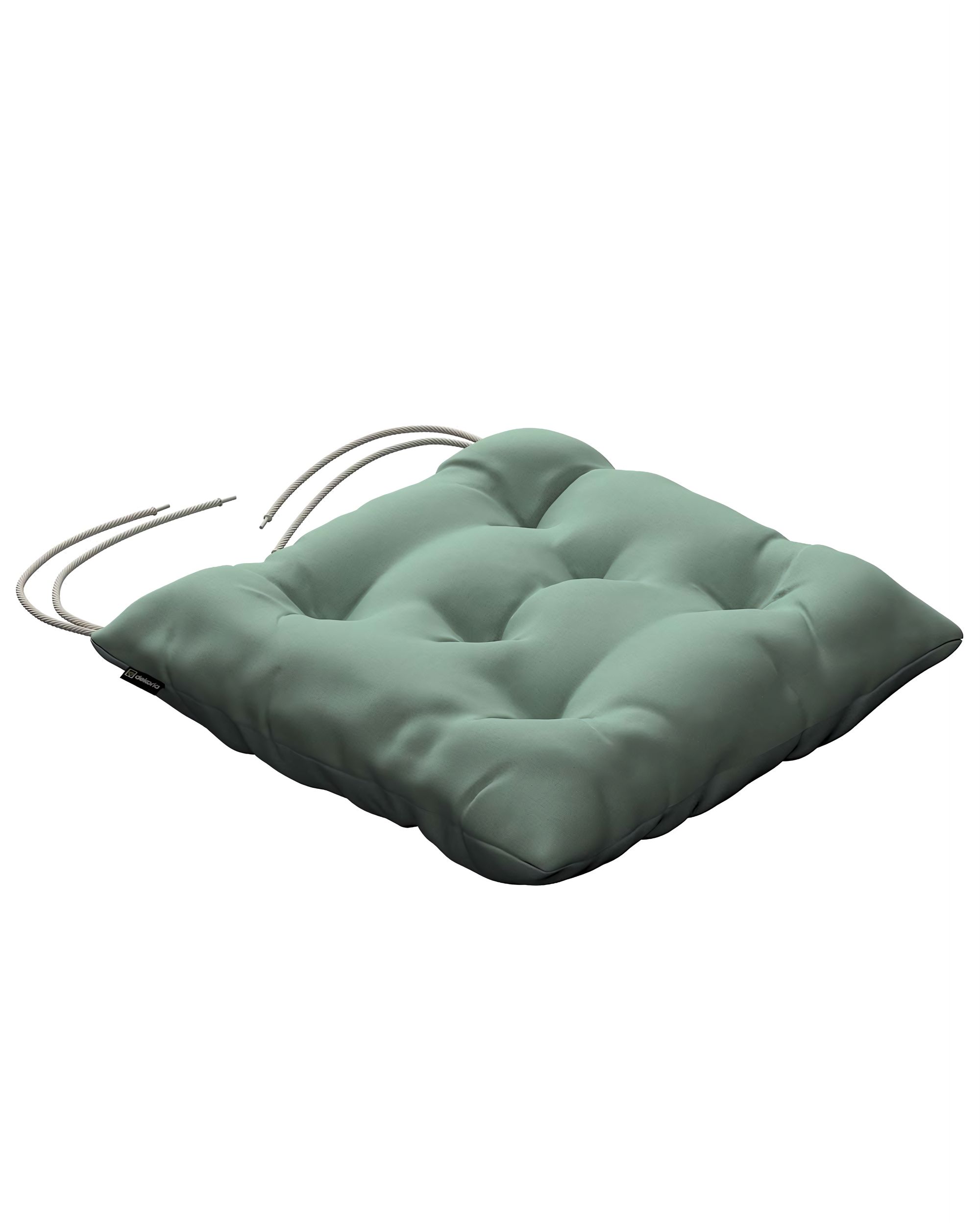 Stuhlkissen Thomas mit Bindeschnur Farbe grün
