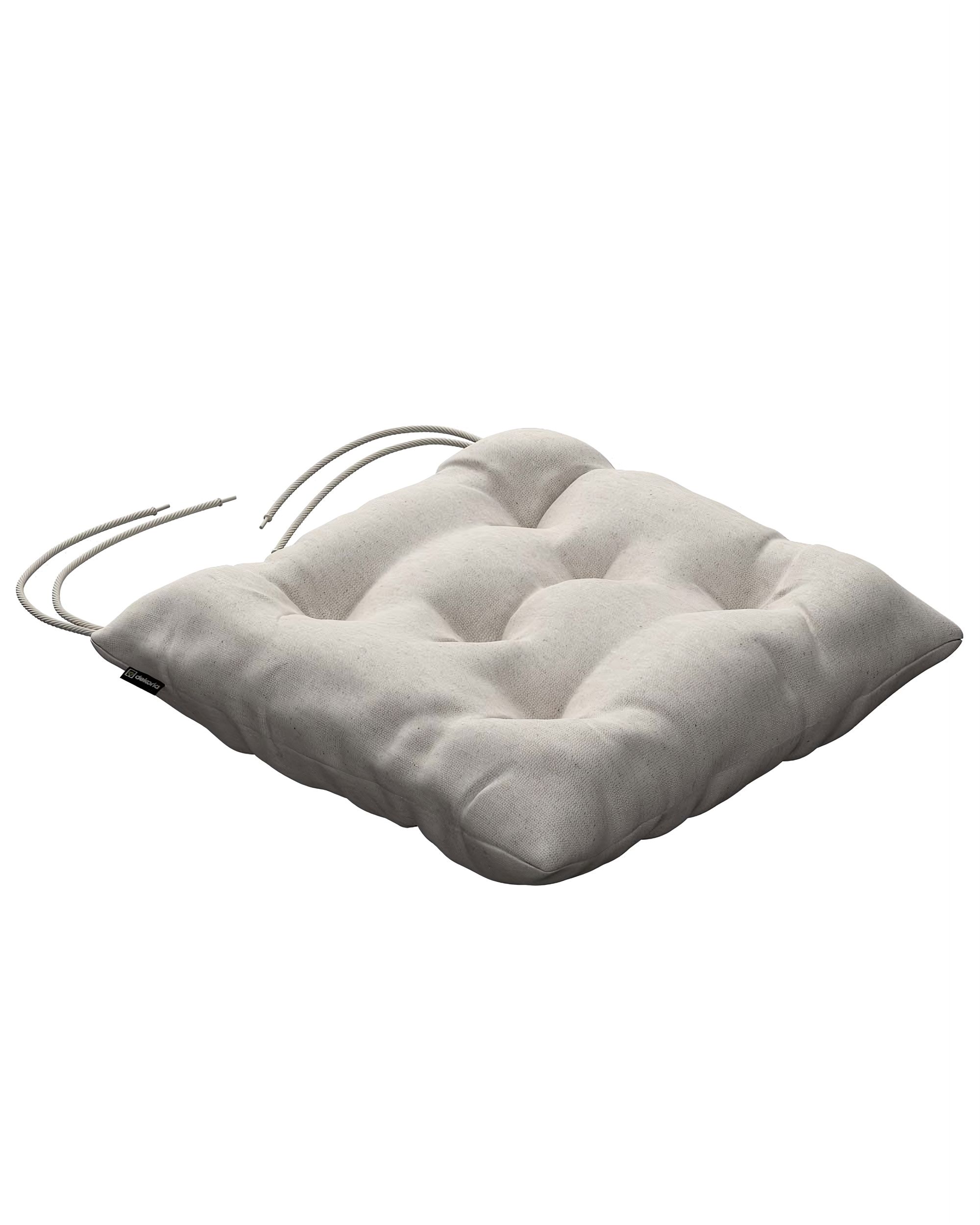 Stuhlkissen Thomas mit Bindeschnur Farbe beige
