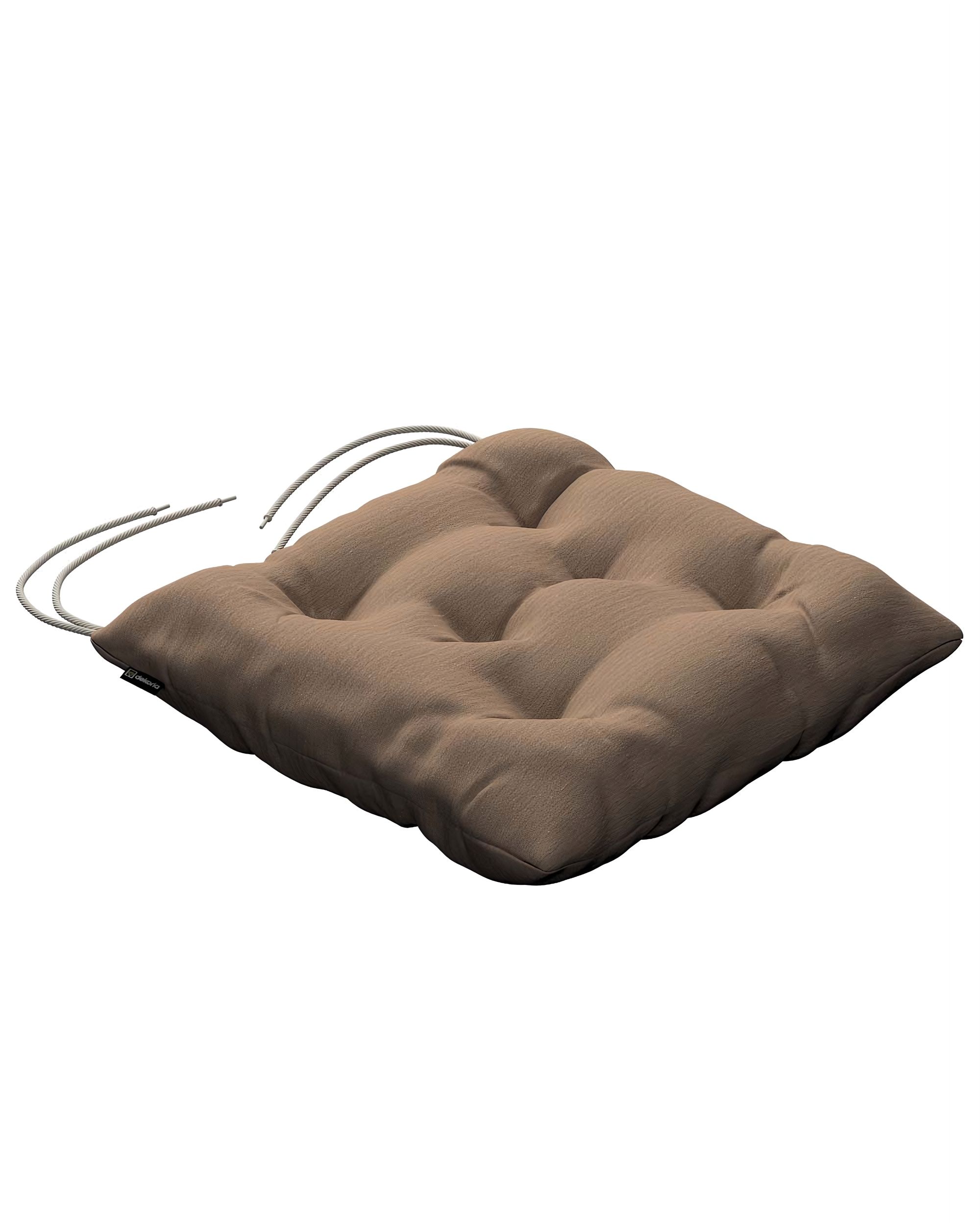 Stuhlkissen Thomas mit Bindeschnur Farbe beige