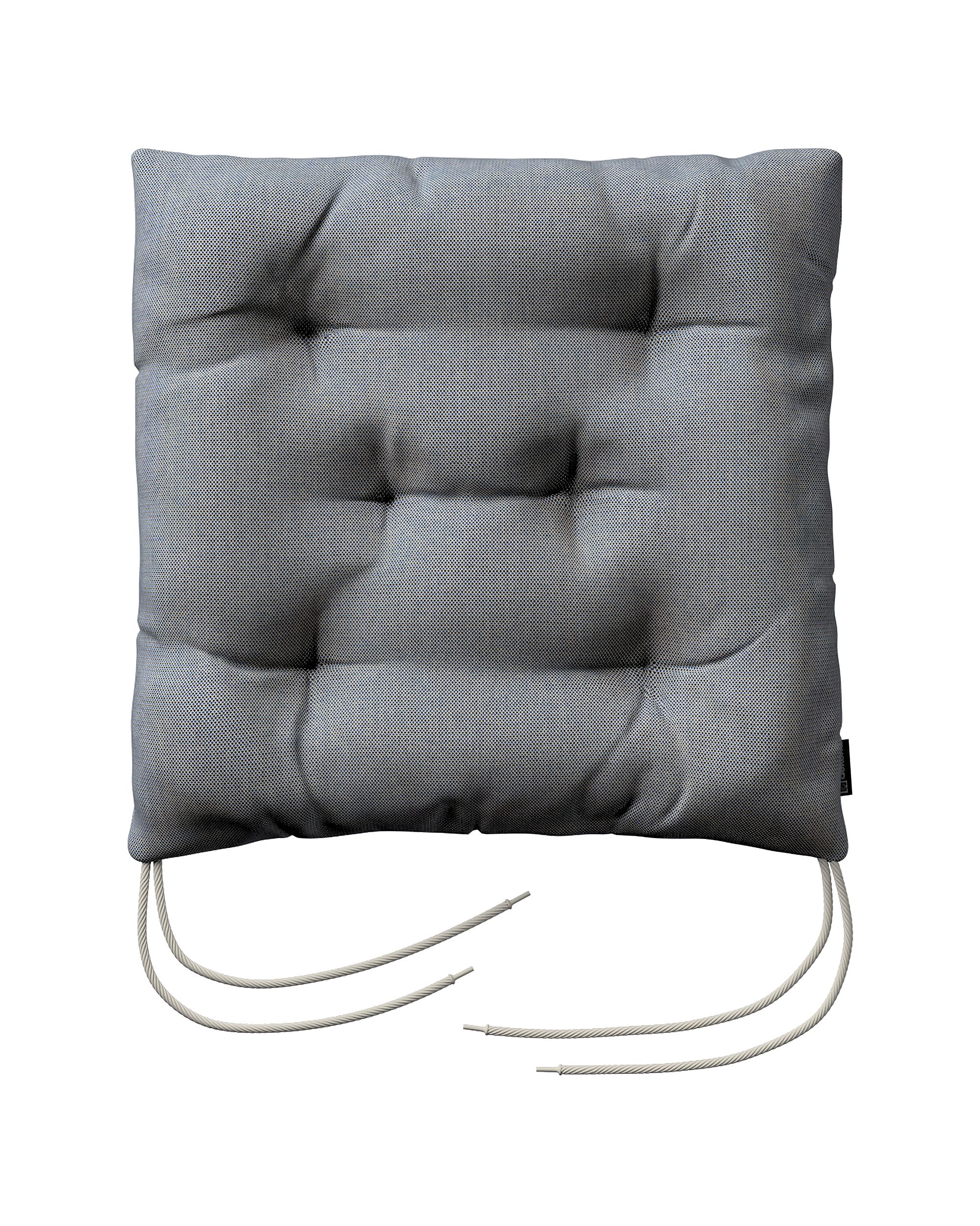 Stuhlkissen Thomas mit Bindeschnur Farbe schwarz Stoff outdoor, strukturiert