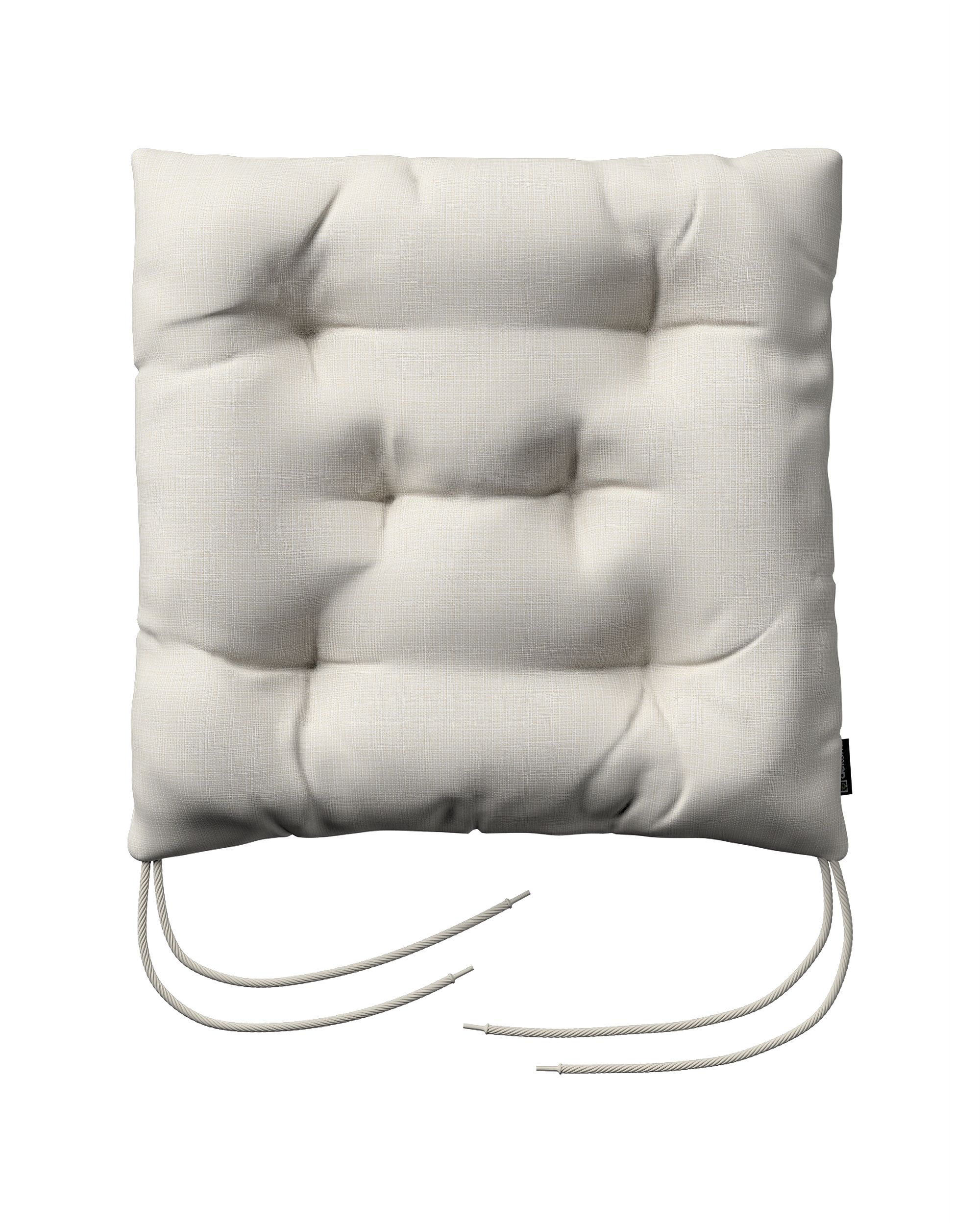 Stuhlkissen Thomas mit Bindeschnur Farbe creme Stoff outdoor, strukturiert