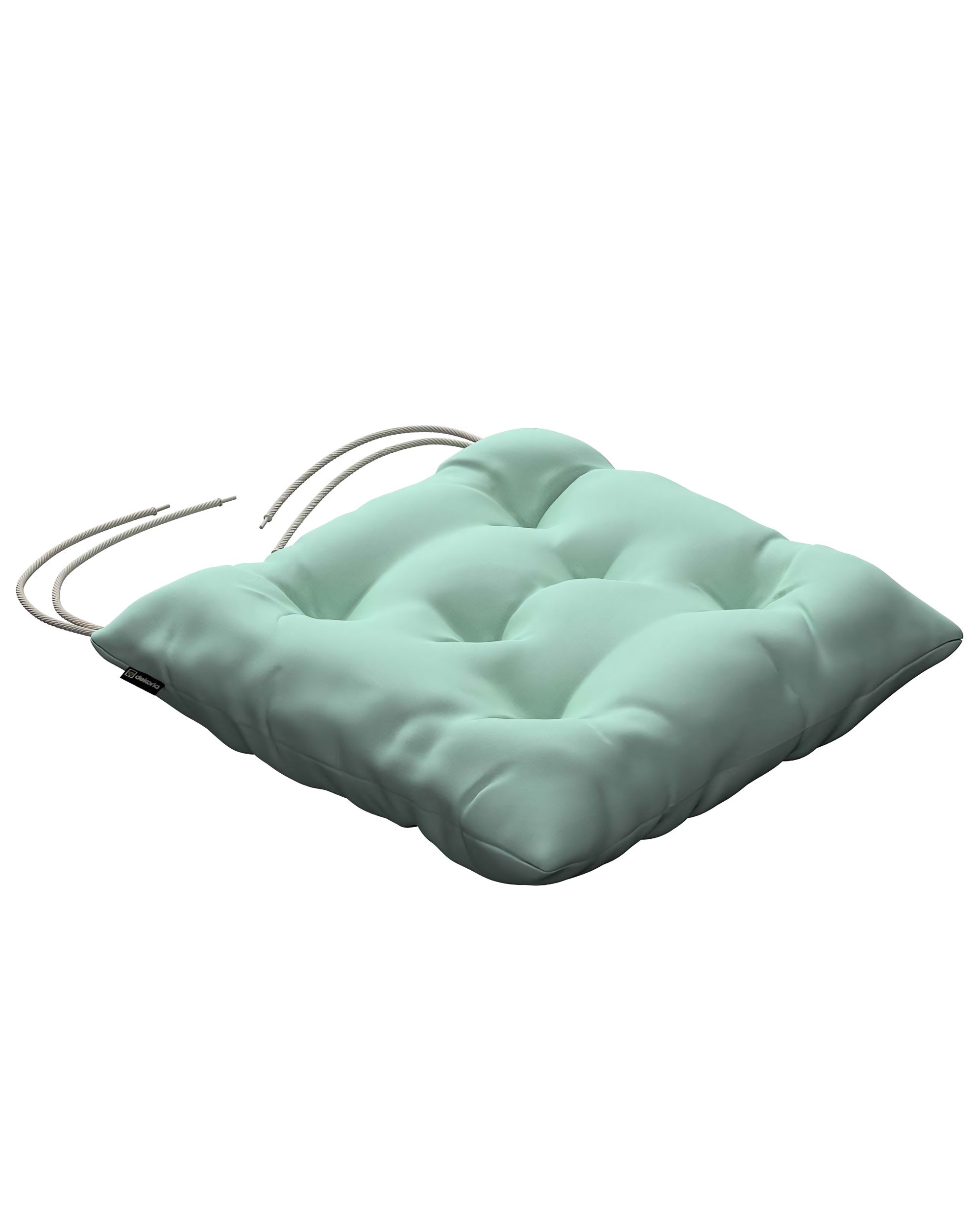 Stuhlkissen Thomas mit Bindeschnur Farbe grün